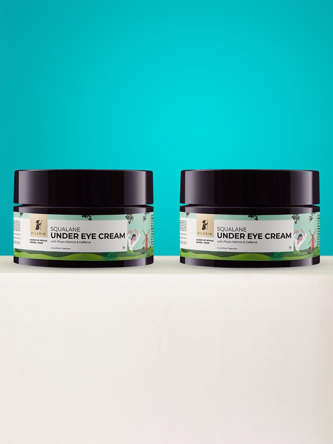 Pilgrim Set Of 2 Squalane Under Eye Cream With Phyto Retinol & Caffeine - 30ml Each, Green
Pilgrim Set Of 2 Squalane Under Eye Cream With Phyto Retinol & Caffeine - 30ml Each, Green