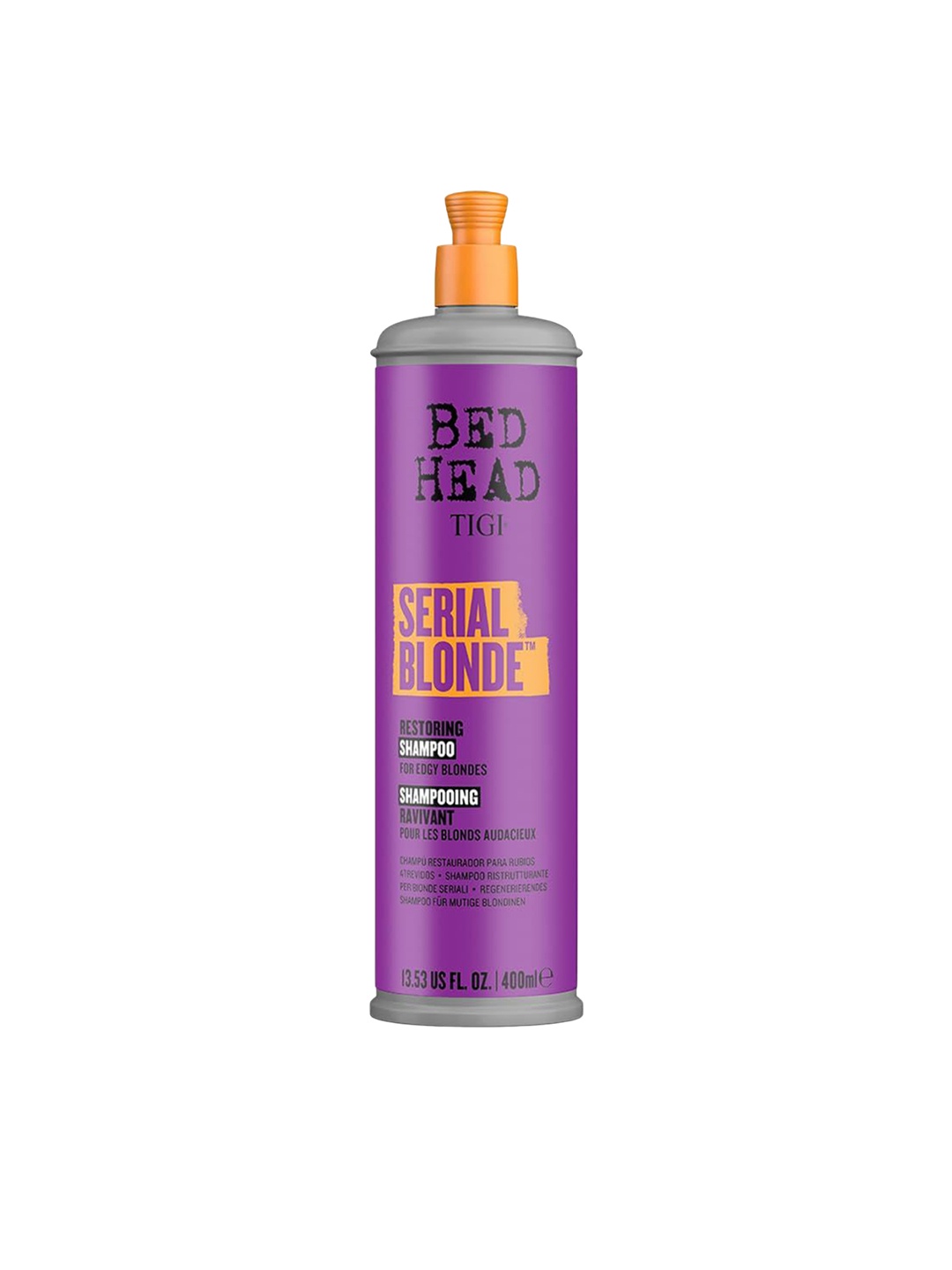TIGI BED HEAD Blonde Restoring Shampoo For Blonde Coloured & Damaged Hair - 400ml, Purple
TIGI BED HEAD Blonde Restoring Shampoo For Blonde Coloured & Damaged Hair - 400ml, Purple