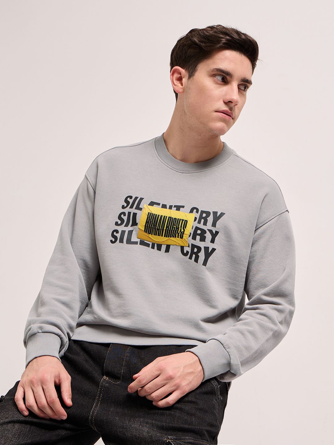 THE BEAR HOUSE Men Typography Printed Round Neck Cotton Pullover Sweatshirt, Grey
THE BEAR HOUSE Men Typography Printed Round Neck Cotton Pullover Sweatshirt, Grey
