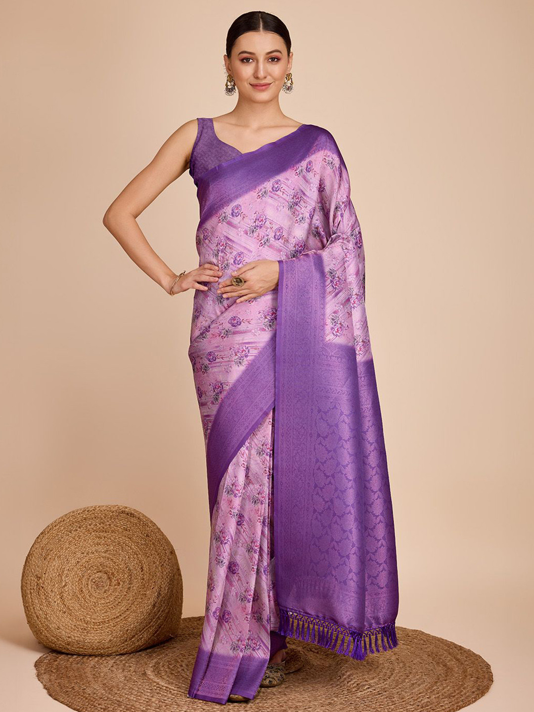 Suha Woven Design Zari Pure Silk Saree, Purple 
Suha Woven Design Zari Pure Silk Saree, Purple