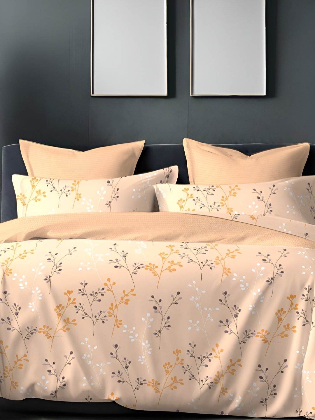 Sleeping Owls- because your sleep matters White & Orange Floral 186 TC Queen Bedsheet with 2 Pillow Covers
Sleeping Owls- because your sleep matters White & Orange Floral 186 TC Queen Bedsheet with 2 Pillow Covers