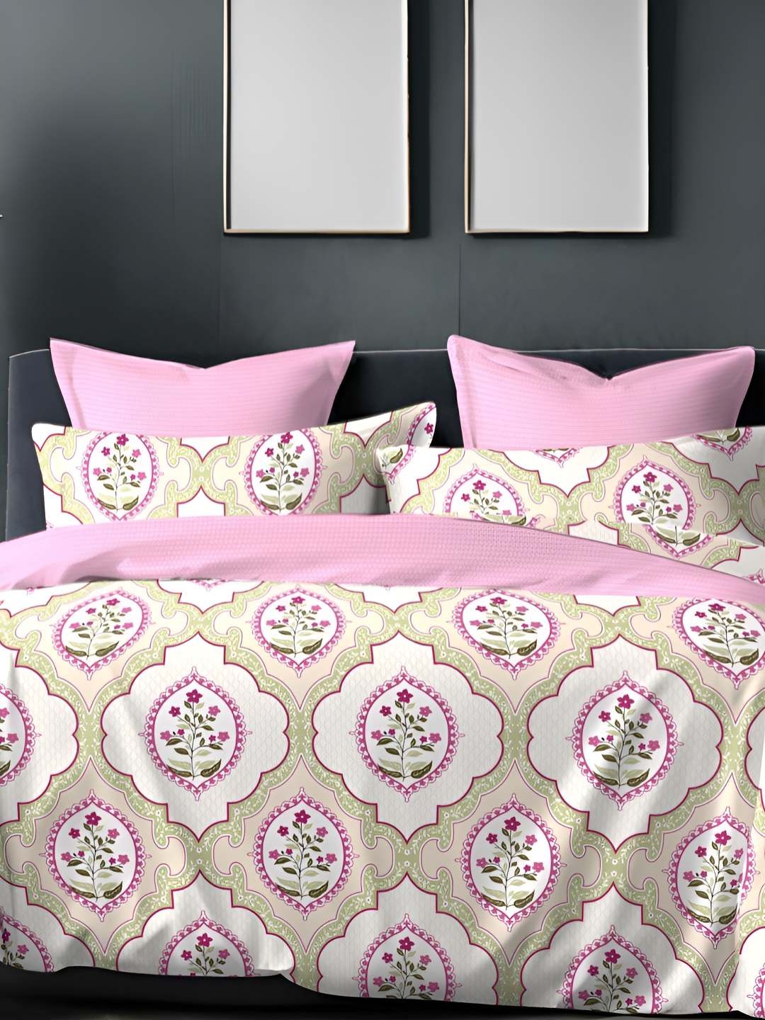 Sleeping Owls- because your sleep matters White & Pink Floral 186 TC Queen Bedsheet with 2 Pillow Covers
Sleeping Owls- because your sleep matters White & Pink Floral 186 TC Queen Bedsheet with 2 Pillow Covers