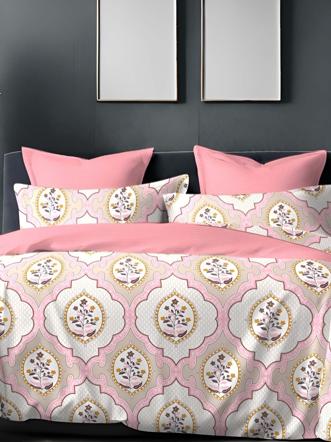 Sleeping Owls- because your sleep matters White & Pink Floral 186 TC Queen Bedsheet with 2 Pillow Covers
Sleeping Owls- because your sleep matters White & Pink Floral 186 TC Queen Bedsheet with 2 Pillow Covers