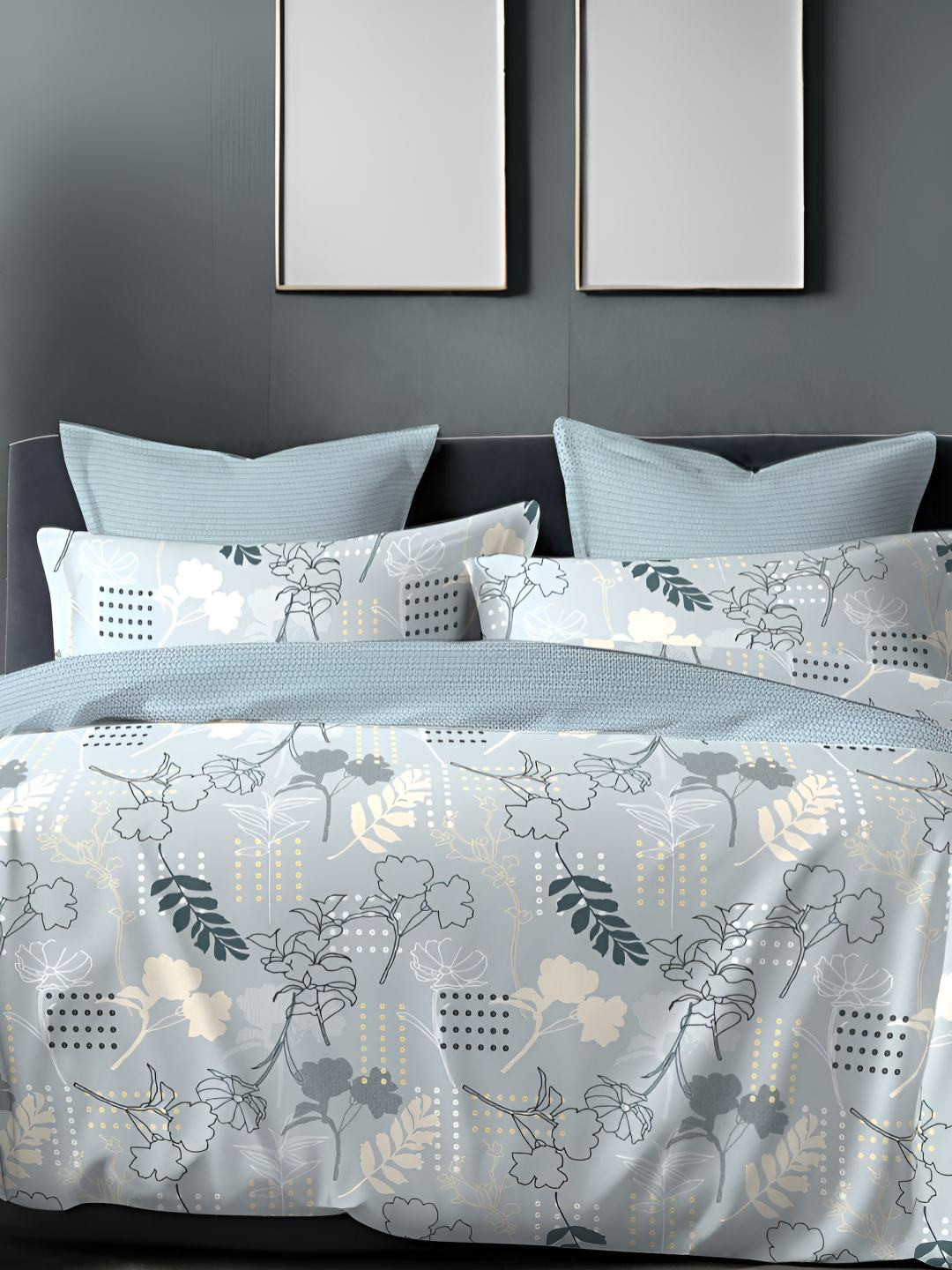 Sleeping Owls- because your sleep matters White & Blue Floral 186 TC Queen Bedsheet with 2 Pillow Covers
Sleeping Owls- because your sleep matters White & Blue Floral 186 TC Queen Bedsheet with 2 Pillow Covers