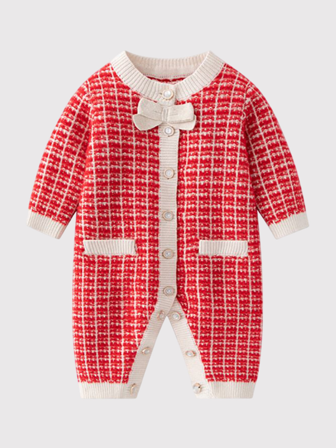 StyleCast x Revolte Kids Boys Checked Rompers, Red 
StyleCast x Revolte Kids Boys Checked Rompers, Red