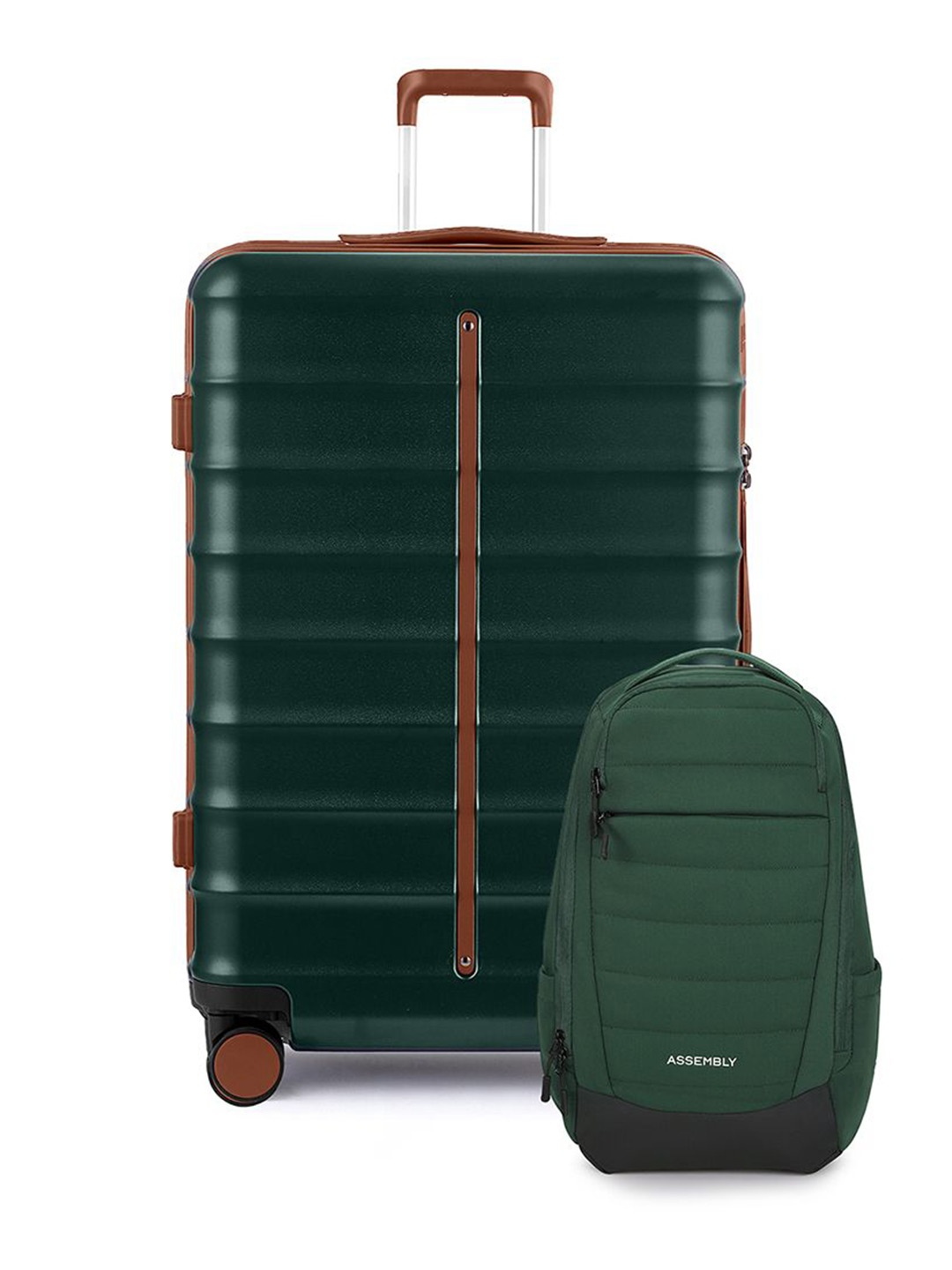 Assembly Odyssey Set Of 2 Textured Hard-Sided Large Trolley Bag & Laptop Bag, Green
Assembly Odyssey Set Of 2 Textured Hard-Sided Large Trolley Bag & Laptop Bag, Green