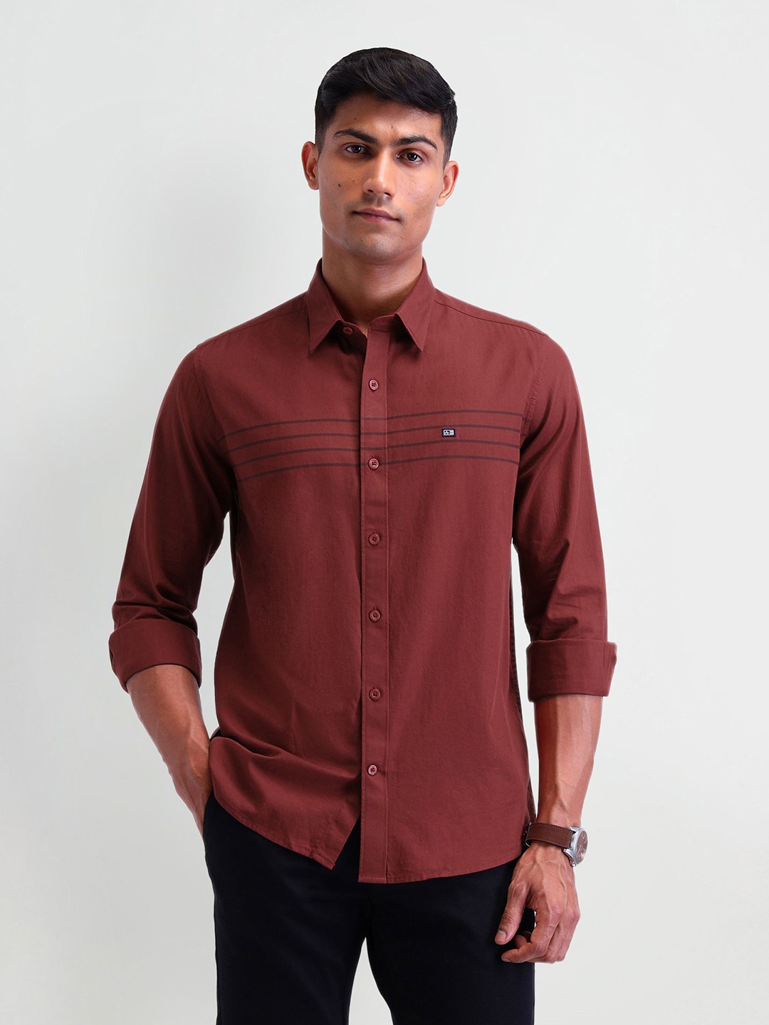 Arrow Sport Men Manhattan Slim Fit Horizontal Stripes Opaque Striped Casual Shirt, Red
Arrow Sport Men Manhattan Slim Fit Horizontal Stripes Opaque Striped Casual Shirt, Red