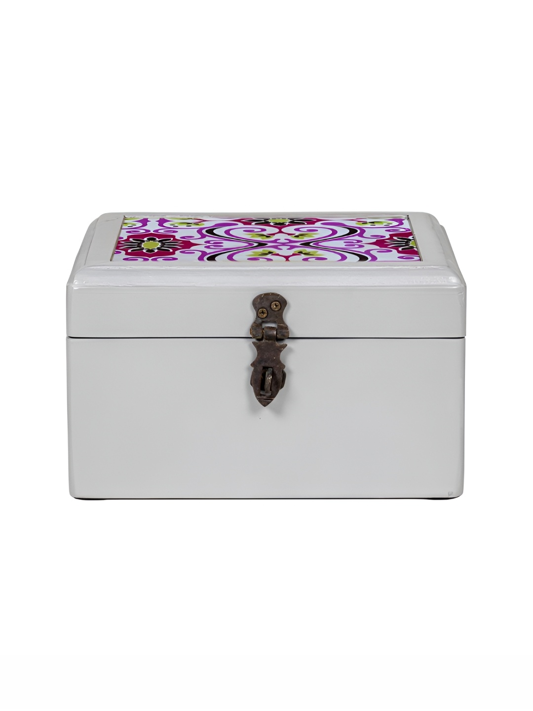 Contrast Living Pink and Purple Ethnic Motifs Printed Wooden Regular Jewellery Organiser
Contrast Living Pink and Purple Ethnic Motifs Printed Wooden Regular Jewellery Organiser
