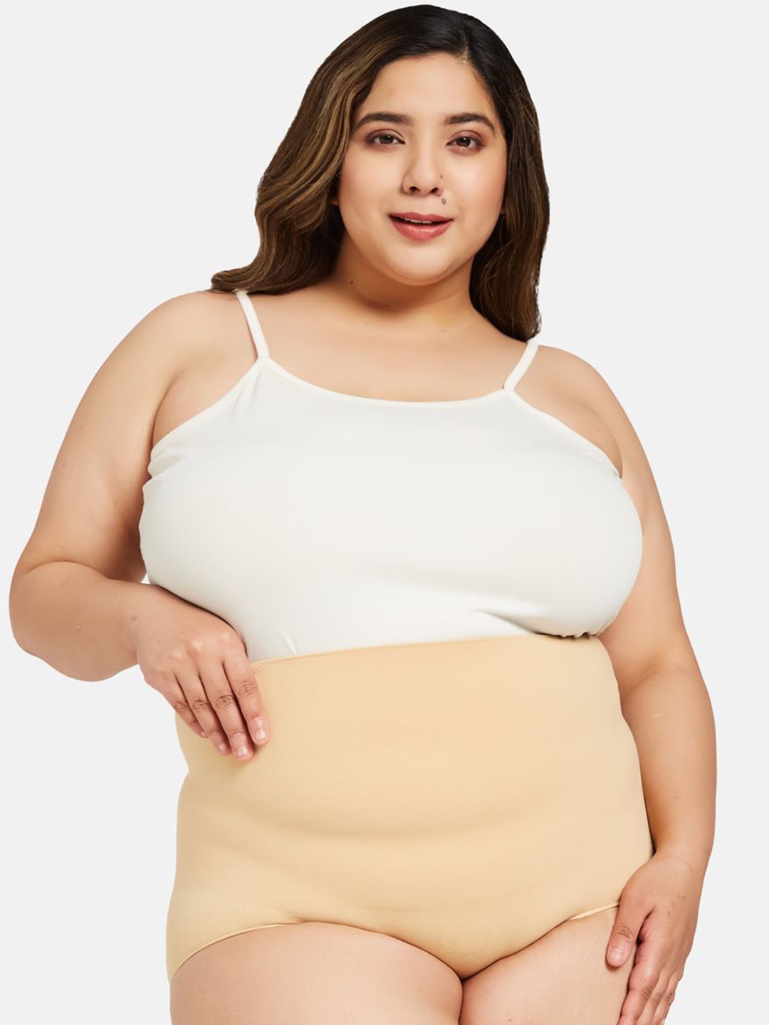 Curves by Zero Kaata Women Plus Size Seamless High Waist Tummy Tucker Shapewear, Nude
Curves by Zero Kaata Women Plus Size Seamless High Waist Tummy Tucker Shapewear, Nude