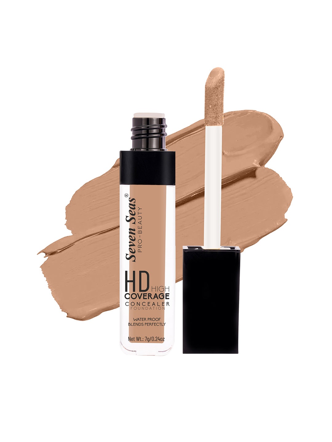 Seven Seas HD High Coverage Liquid Concealer Waterproof Foundation 7g - Chest Nut 03, Nude
Seven Seas HD High Coverage Liquid Concealer Waterproof Foundation 7g - Chest Nut 03, Nude