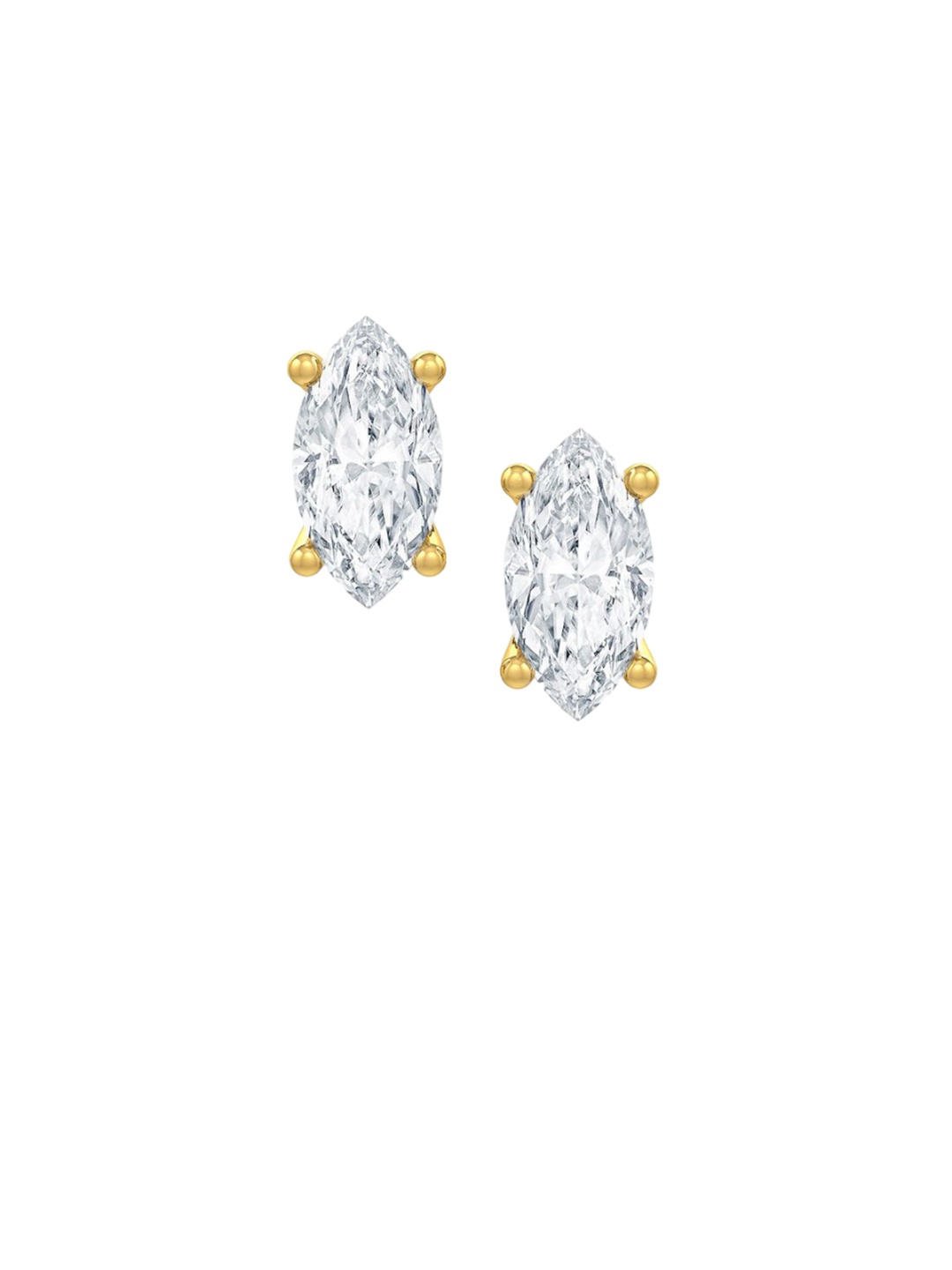 MISS JO 925 Sterling Silver Gold-Plated Cubic Zirconia Studded Marquise Shaped Studs
MISS JO 925 Sterling Silver Gold-Plated Cubic Zirconia Studded Marquise Shaped Studs