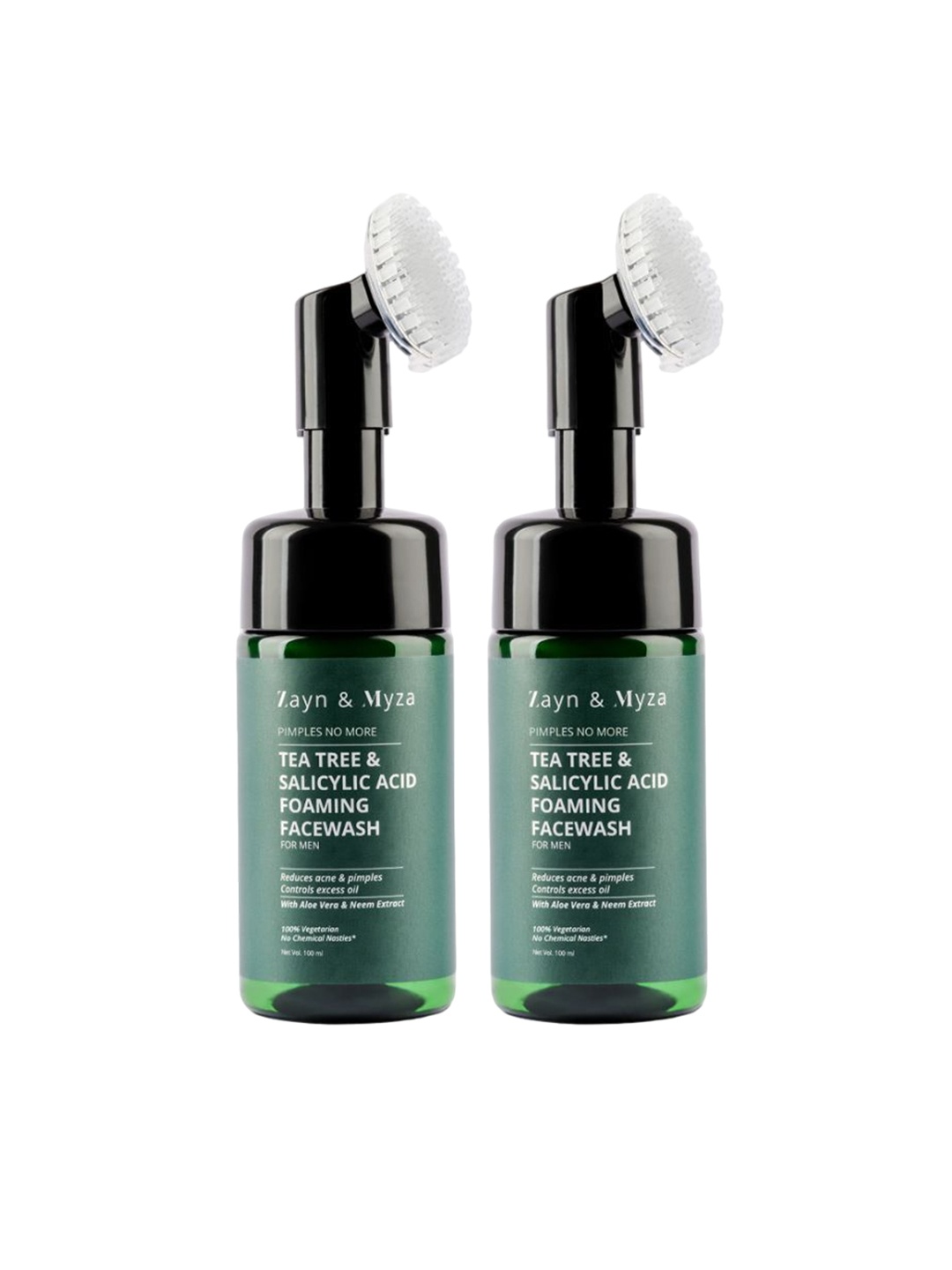 ZM Zayn & Myza Men Set Of 2 Tea Tree & Salicylic Acid Foaming Face Wash For Acne- 100 ml Each, Transparent
ZM Zayn & Myza Men Set Of 2 Tea Tree & Salicylic Acid Foaming Face Wash For Acne- 100 ml Each, Transparent