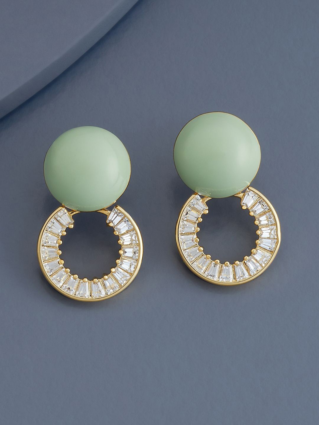 Kushal's Fashion Jewellery Gold-Plated Geometric Cubic Zirconia Drop Earrings, Sea green
Kushal's Fashion Jewellery Gold-Plated Geometric Cubic Zirconia Drop Earrings, Sea green