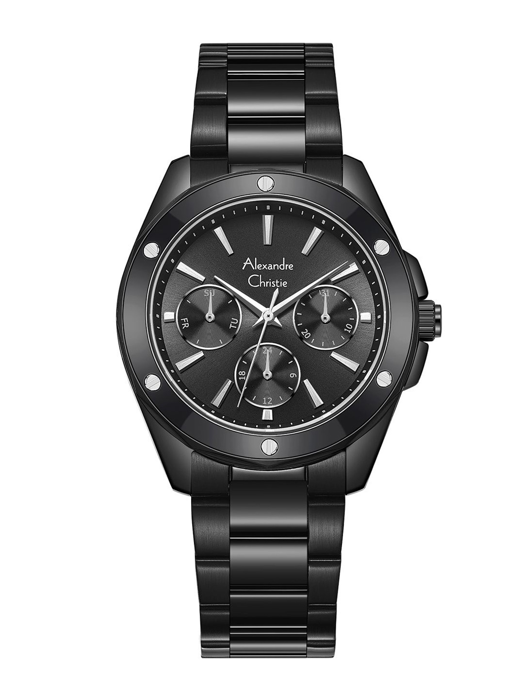 Alexandre Christie Women Dial & Stainless Steel Straps Analogue Watch 2A72BFBIPBASL, Black
Alexandre Christie Women Dial & Stainless Steel Straps Analogue Watch 2A72BFBIPBASL, Black