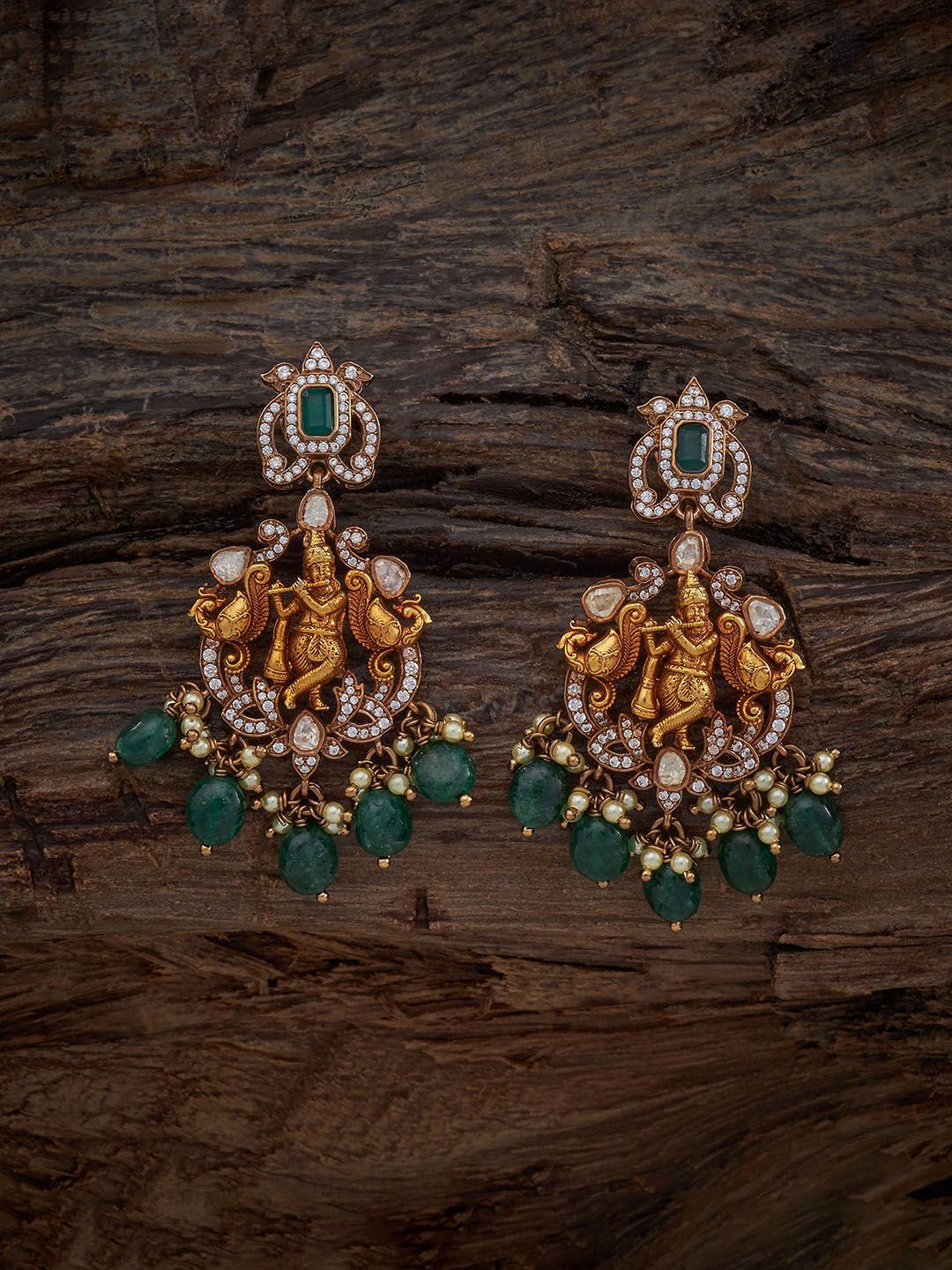Kushal's Fashion Jewellery 92.5 Pure Silver Gold Plated Cubic Zirconia Drop Earrings
Kushal's Fashion Jewellery 92.5 Pure Silver Gold Plated Cubic Zirconia Drop Earrings