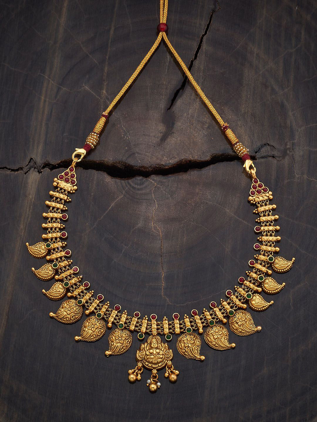 Kushal's Fashion Jewellery Silver 92.5 Pure Silver Gold-Plated Studded & Beaded Necklace
Kushal's Fashion Jewellery Silver 92.5 Pure Silver Gold-Plated Studded & Beaded Necklace