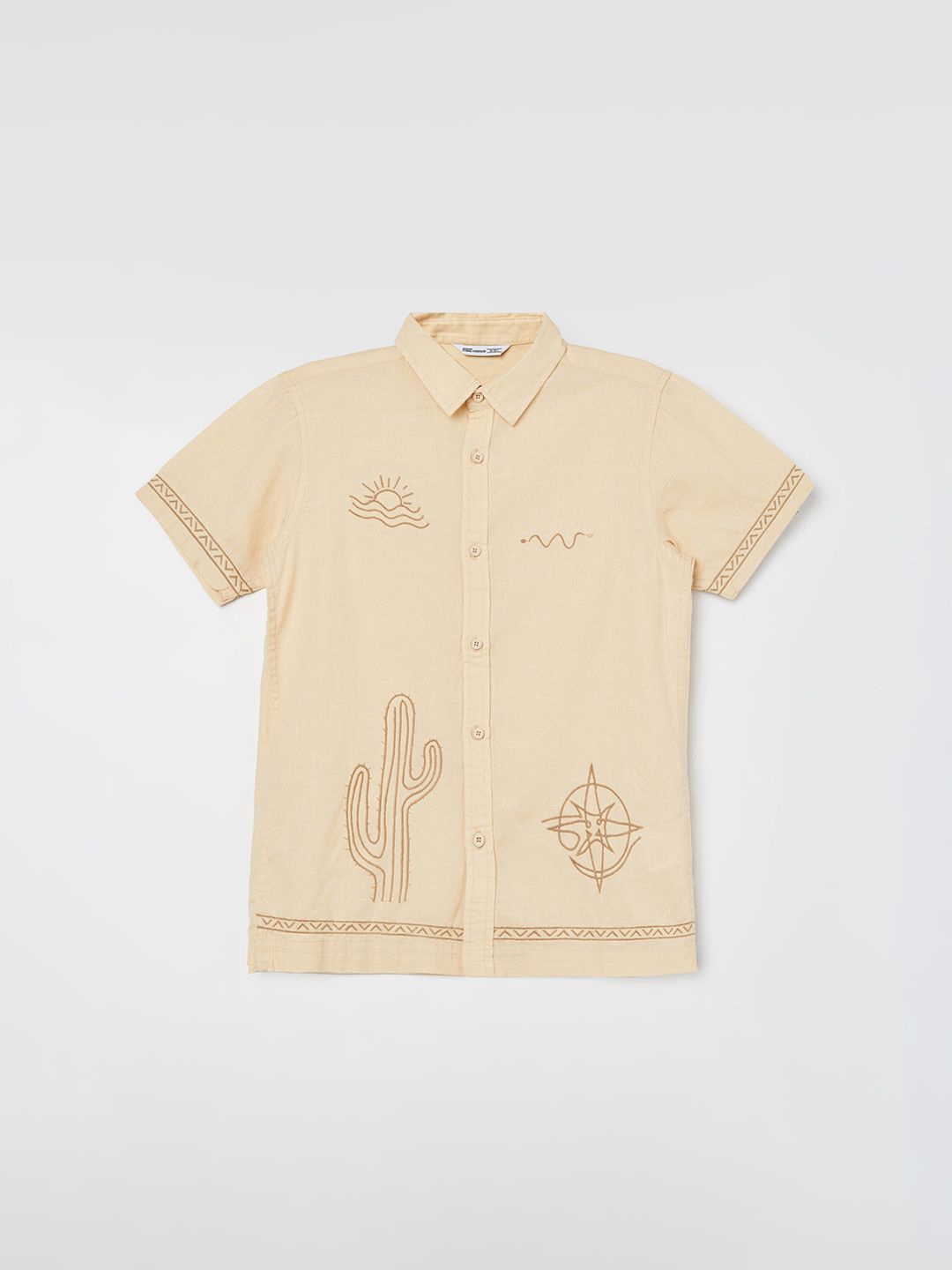 Fame Forever by Lifestyle Boys Spread Collar Graphic Printed Cotton Casual Shirt, Beige
Fame Forever by Lifestyle Boys Spread Collar Graphic Printed Cotton Casual Shirt, Beige