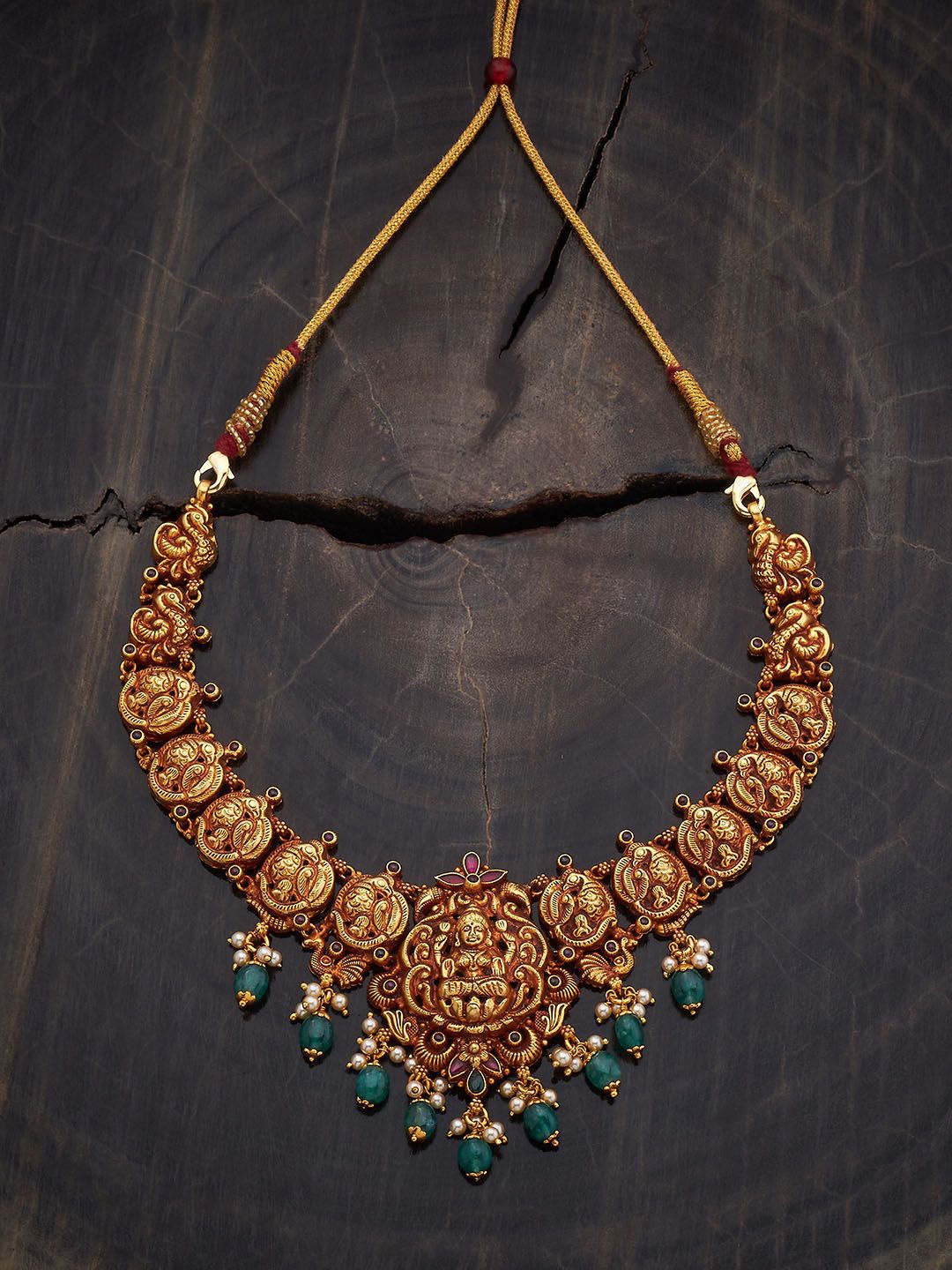 Kushal's Fashion Jewellery 92.5 Pure Silver Gold-Plated Ruby Temple Minimal Necklace
Kushal's Fashion Jewellery 92.5 Pure Silver Gold-Plated Ruby Temple Minimal Necklace