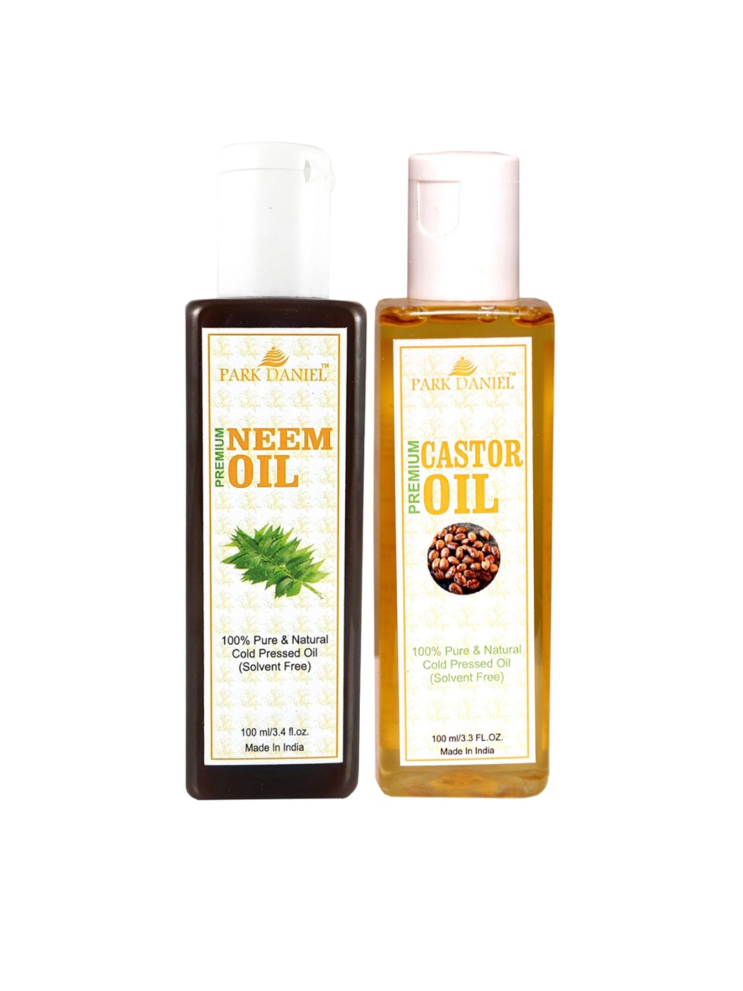Park Daniel Set Of 2 100% Pure & Natural Neem & Castor Oil - 100 ml Each, Transparent
Park Daniel Set Of 2 100% Pure & Natural Neem & Castor Oil - 100 ml Each, Transparent