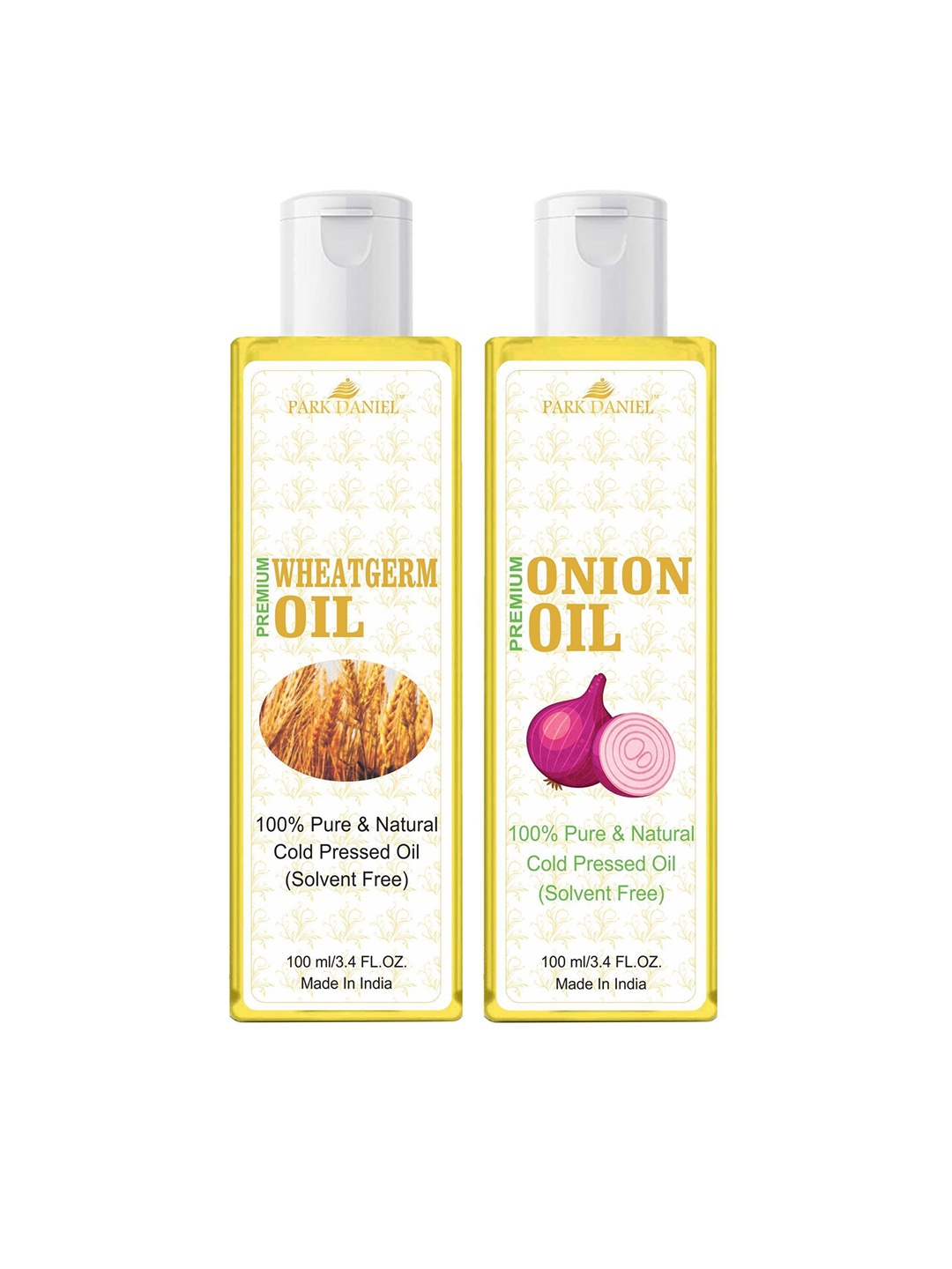 Park Daniel Set Of 2 Pure Natural & Organic Wheatgerm Oil & Onion Oil - 100 ml Each, Transparent
Park Daniel Set Of 2 Pure Natural & Organic Wheatgerm Oil & Onion Oil - 100 ml Each, Transparent