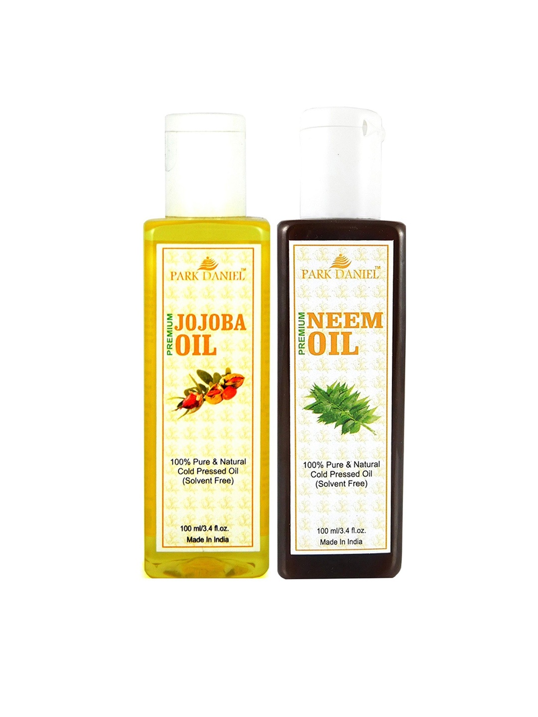 Park Daniel Set Of 2 100% Pure & Natural Neem & Jojoba Oil - 100 ml Each, Transparent
Park Daniel Set Of 2 100% Pure & Natural Neem & Jojoba Oil - 100 ml Each, Transparent