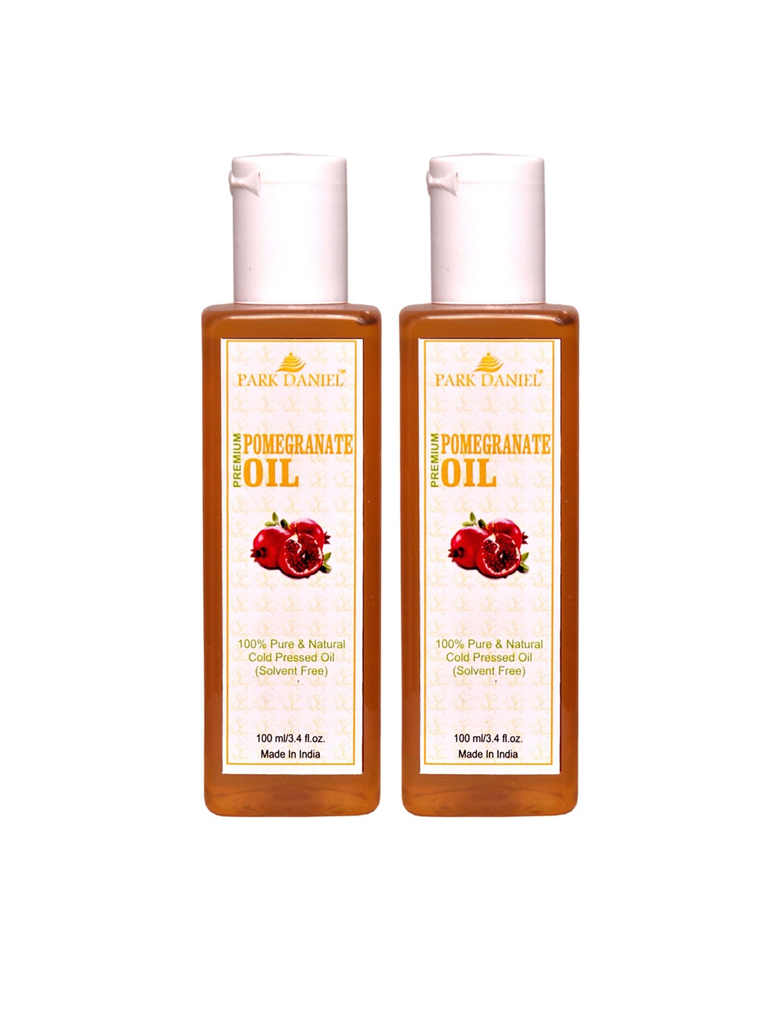 Park Daniel Set Of 2 Pure Natural & Organic Pomegranate Oil - 100 ml Each, Transparent
Park Daniel Set Of 2 Pure Natural & Organic Pomegranate Oil - 100 ml Each, Transparent