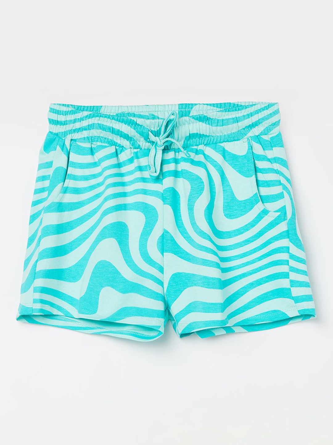 Fame Forever by Lifestyle Girls Abstract Printed Cotton Mid-Rise Regular Fit Shorts, Green
Fame Forever by Lifestyle Girls Abstract Printed Cotton Mid-Rise Regular Fit Shorts, Green