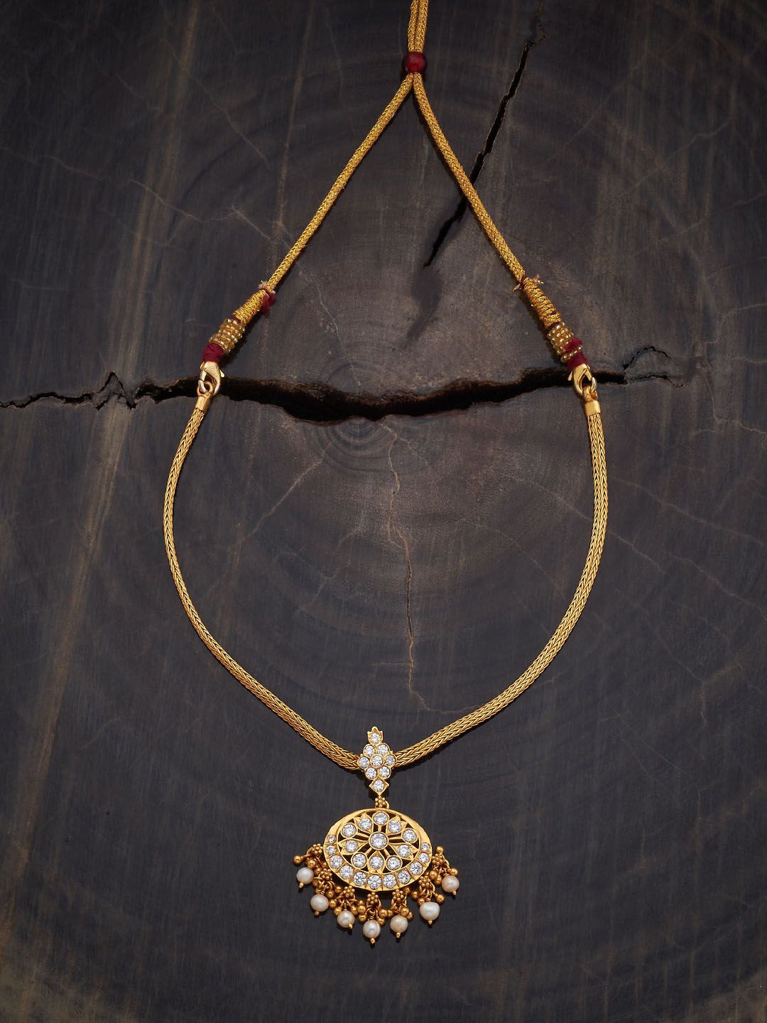 Kushal's Fashion Jewellery 92.5 Pure Silver Gold-Plated Stone Studded & Beaded Necklace, White
Kushal's Fashion Jewellery 92.5 Pure Silver Gold-Plated Stone Studded & Beaded Necklace, White