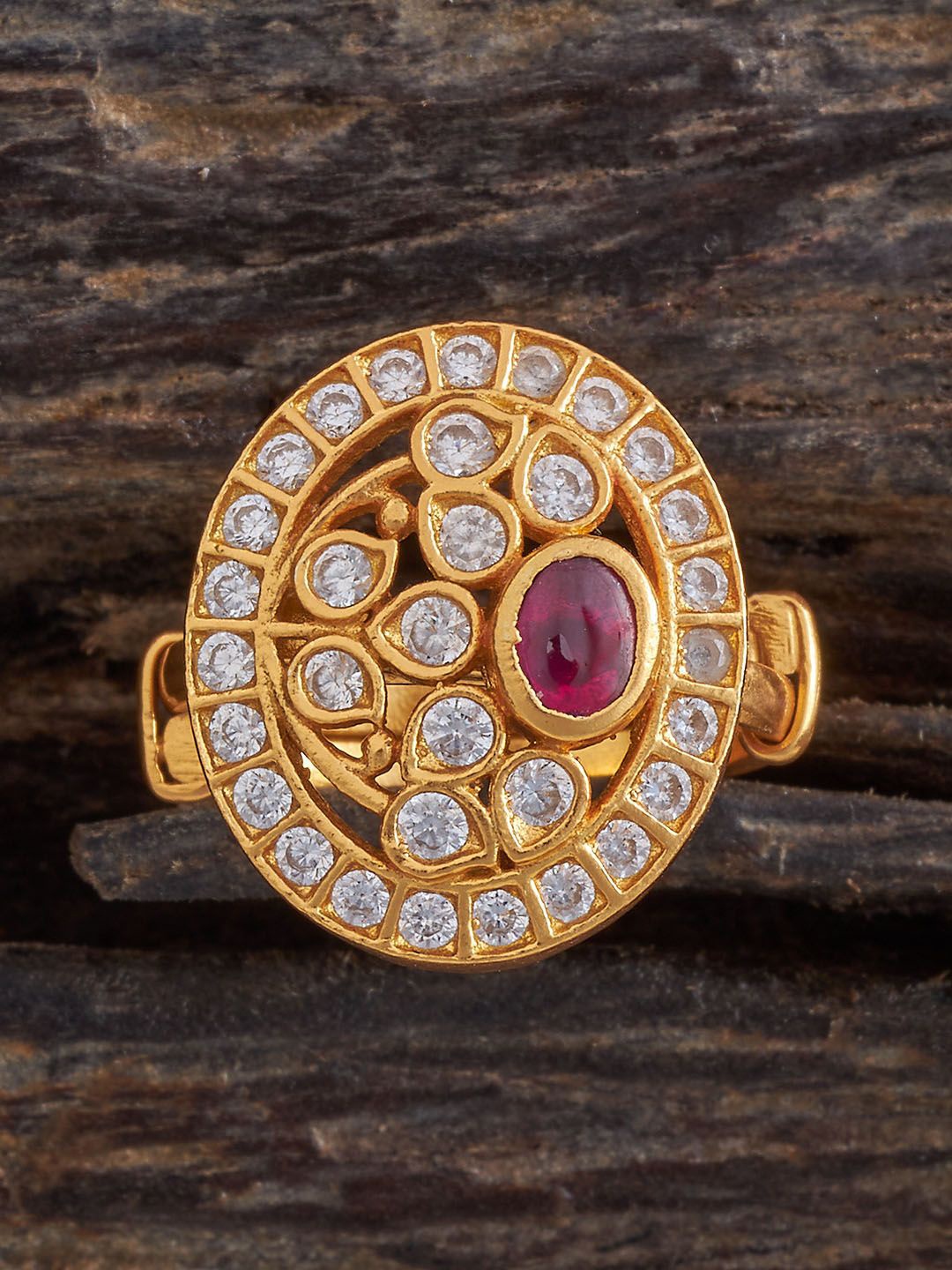 Kushal's Fashion Jewellery 92.5 Pure Silver Gold-Plated Stone-Studded Finger Ring
Kushal's Fashion Jewellery 92.5 Pure Silver Gold-Plated Stone-Studded Finger Ring