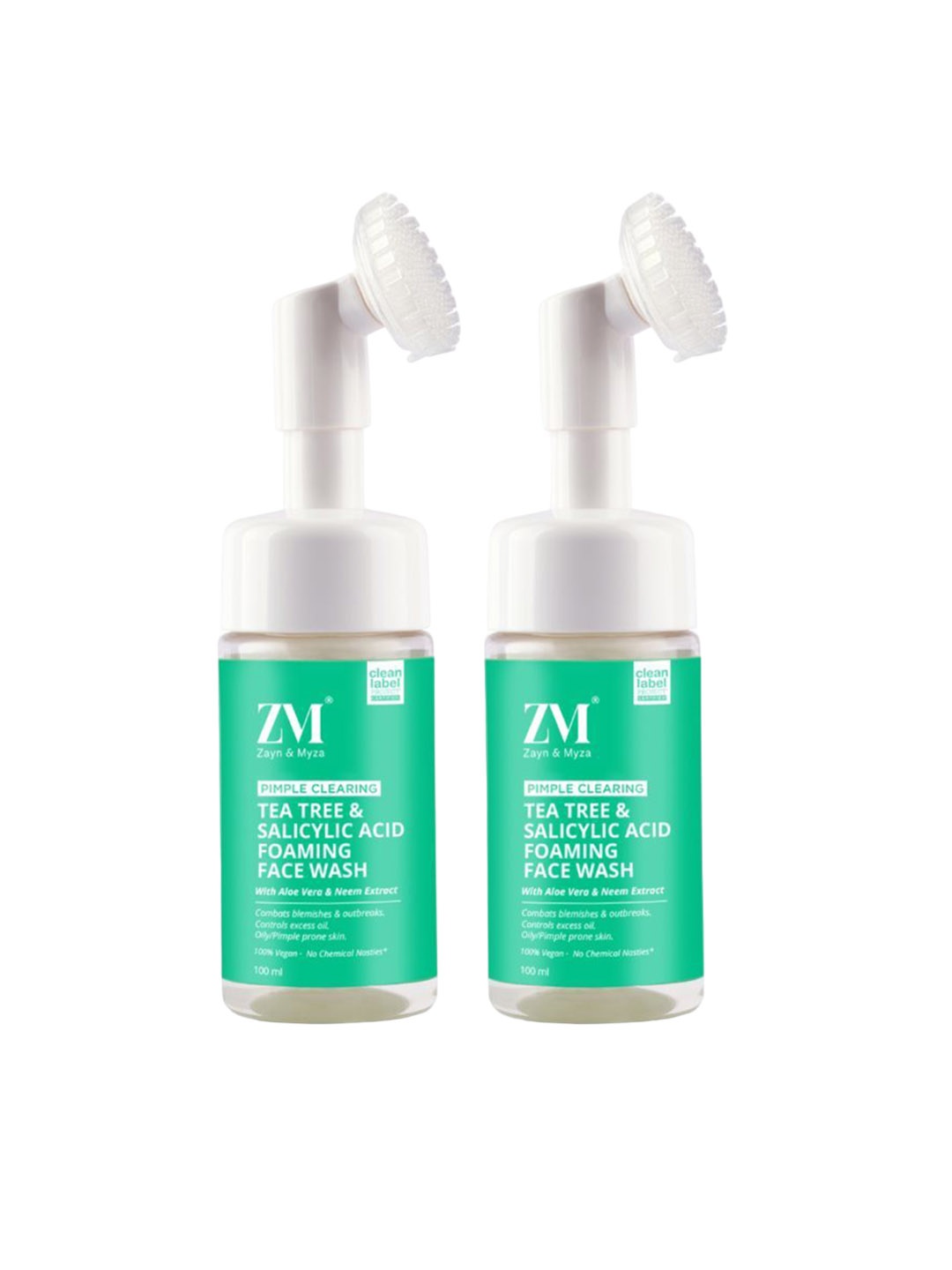 ZM Zayn & Myza Set Of 2 Pimple Clearing Tea Tree & Salicylic Acid Face Wash - 100ml Each, Transparent
ZM Zayn & Myza Set Of 2 Pimple Clearing Tea Tree & Salicylic Acid Face Wash - 100ml Each, Transparent