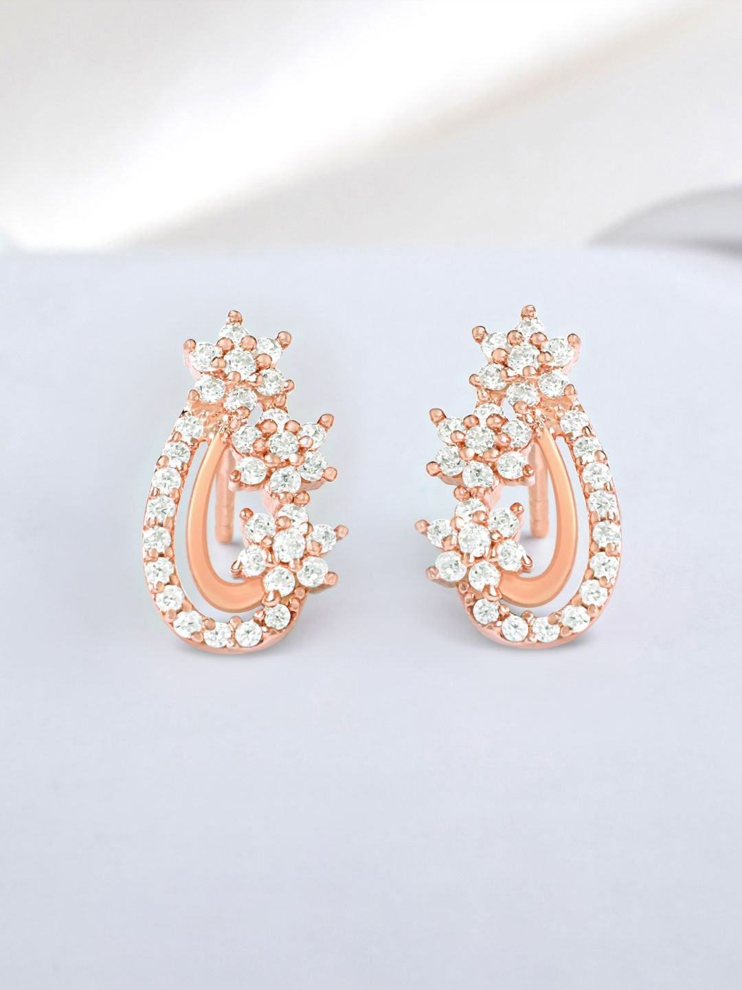 Zavya 925 Pure Sterling Silver Rose Gold-Plated Cubic Zirconia Contemporary Studs
Zavya 925 Pure Sterling Silver Rose Gold-Plated Cubic Zirconia Contemporary Studs