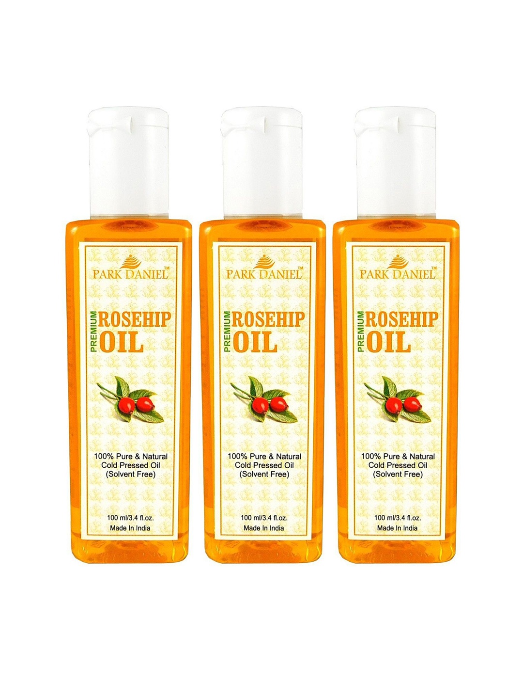 Park Daniel Set Of 3 Cold Pressed Natural Rosehip Oil For Skin- 100 ml Each, Transparent
Park Daniel Set Of 3 Cold Pressed Natural Rosehip Oil For Skin- 100 ml Each, Transparent