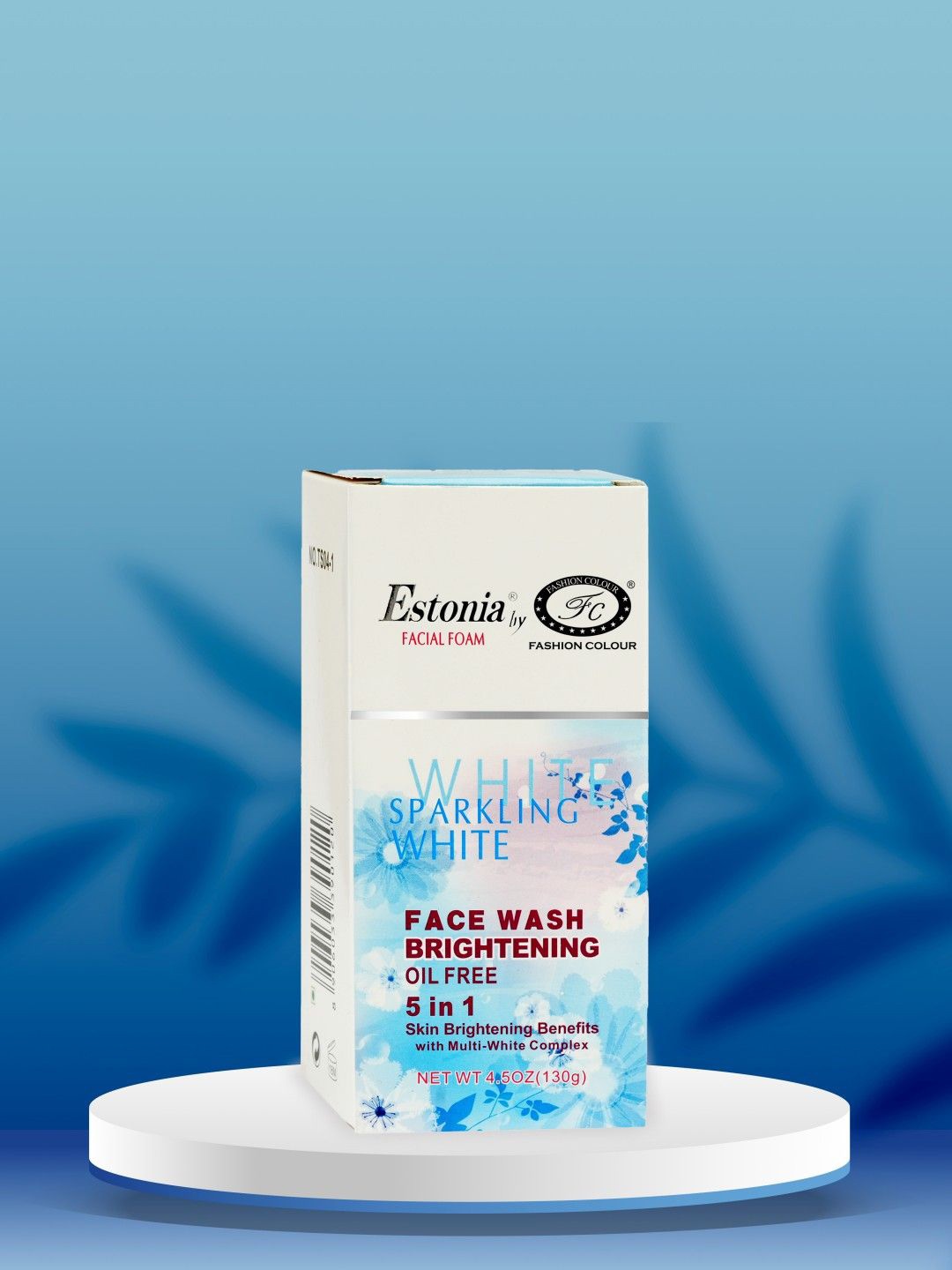 Fashion Colour Estonia Sparkling White 5 In 1 Oil Free Face Wash With Vitamin E - 130 gm, Silver
Fashion Colour Estonia Sparkling White 5 In 1 Oil Free Face Wash With Vitamin E - 130 gm, Silver