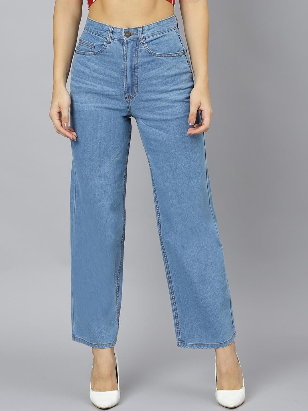 The Roadster Lifestyle Co Women Cotton Flared Fit High Rise Stretchable Jeans, Blue
The Roadster Lifestyle Co Women Cotton Flared Fit High Rise Stretchable Jeans, Blue