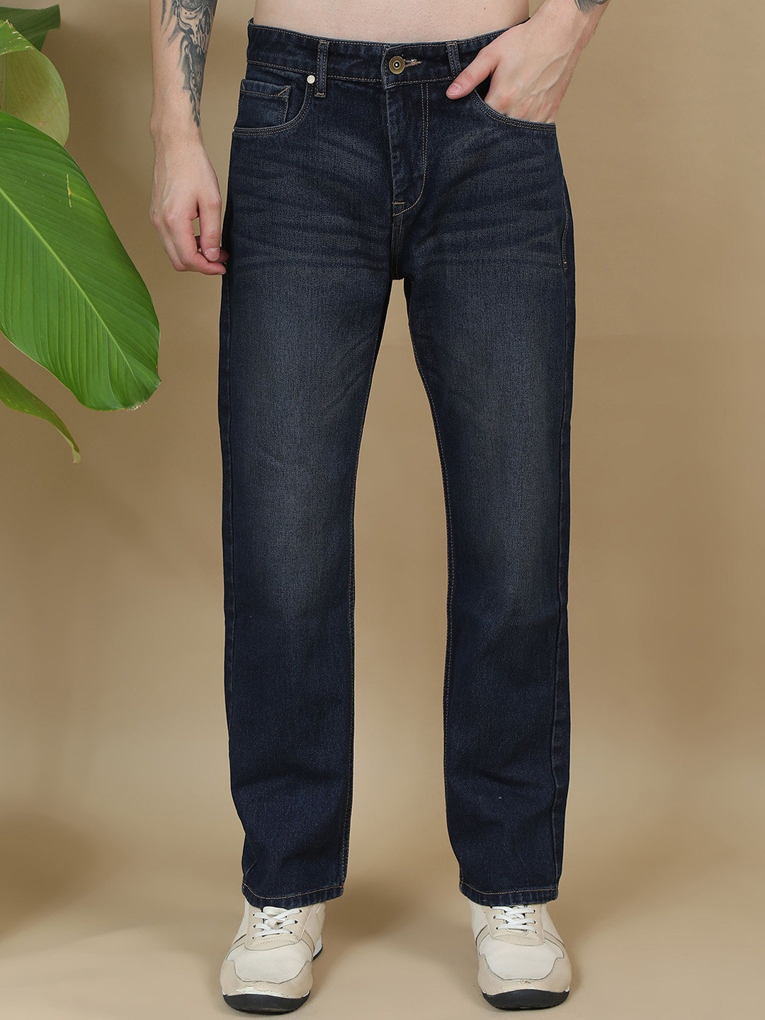 Mast & Harbour Men Cotton Mid-Rise Comfort Relaxed Fit Light Fade Stretchable Jeans, Blue
Mast & Harbour Men Cotton Mid-Rise Comfort Relaxed Fit Light Fade Stretchable Jeans, Blue