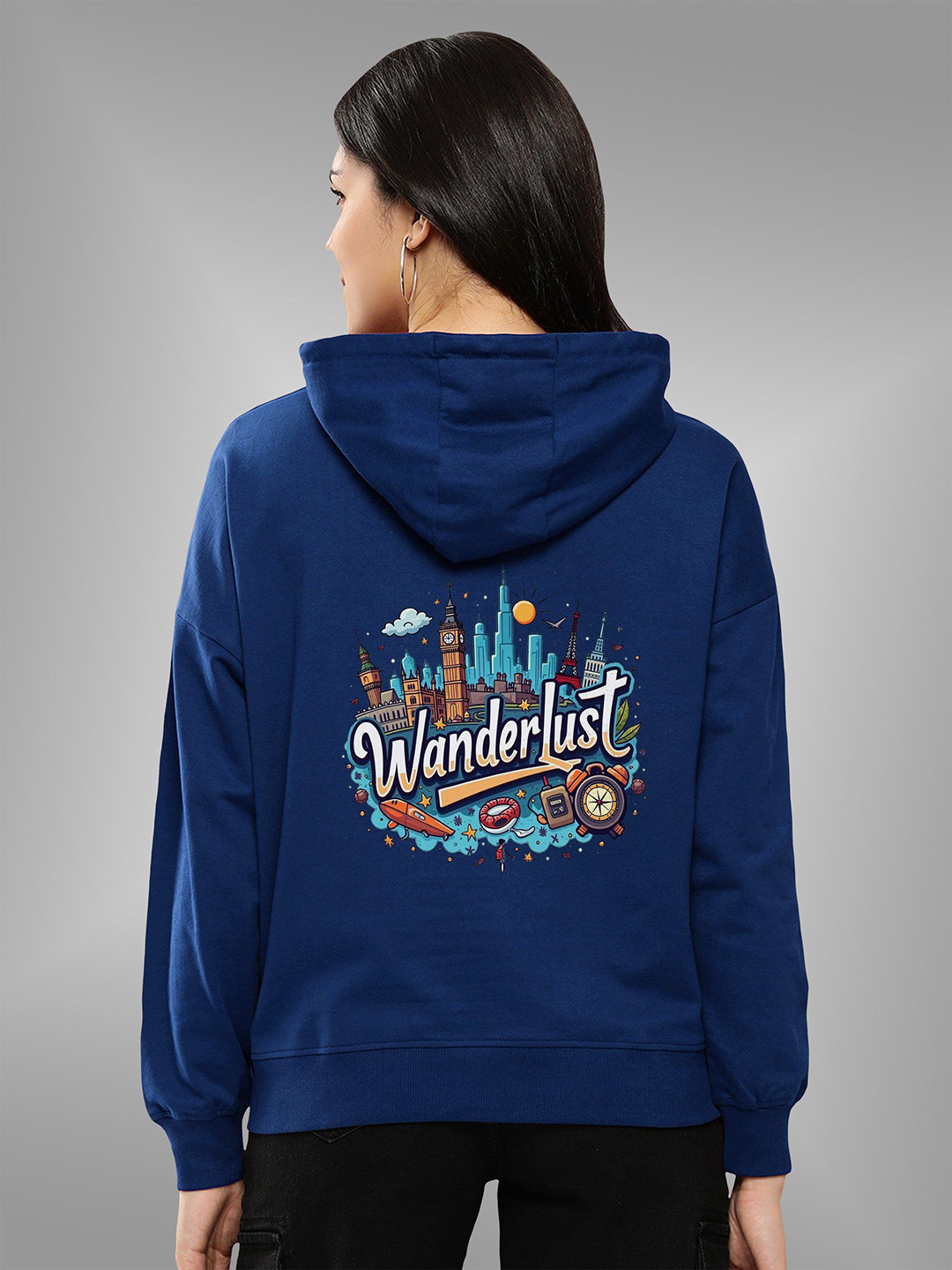 BAESD Unisex Hooded Long Sleeves Sweatshirt, Turquoise blue 
BAESD Unisex Hooded Long Sleeves Sweatshirt, Turquoise blue