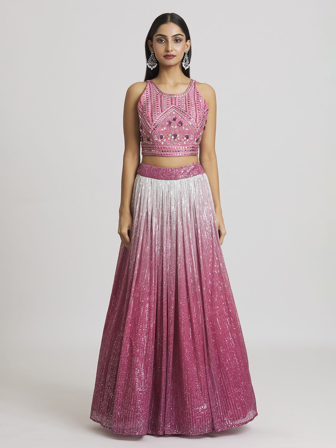 Samyukta Singhani Embellished Sequin & Mirror Ready to Wear Lehenga & Blouse With Dupatta, Pink
Samyukta Singhani Embellished Sequin & Mirror Ready to Wear Lehenga & Blouse With Dupatta, Pink