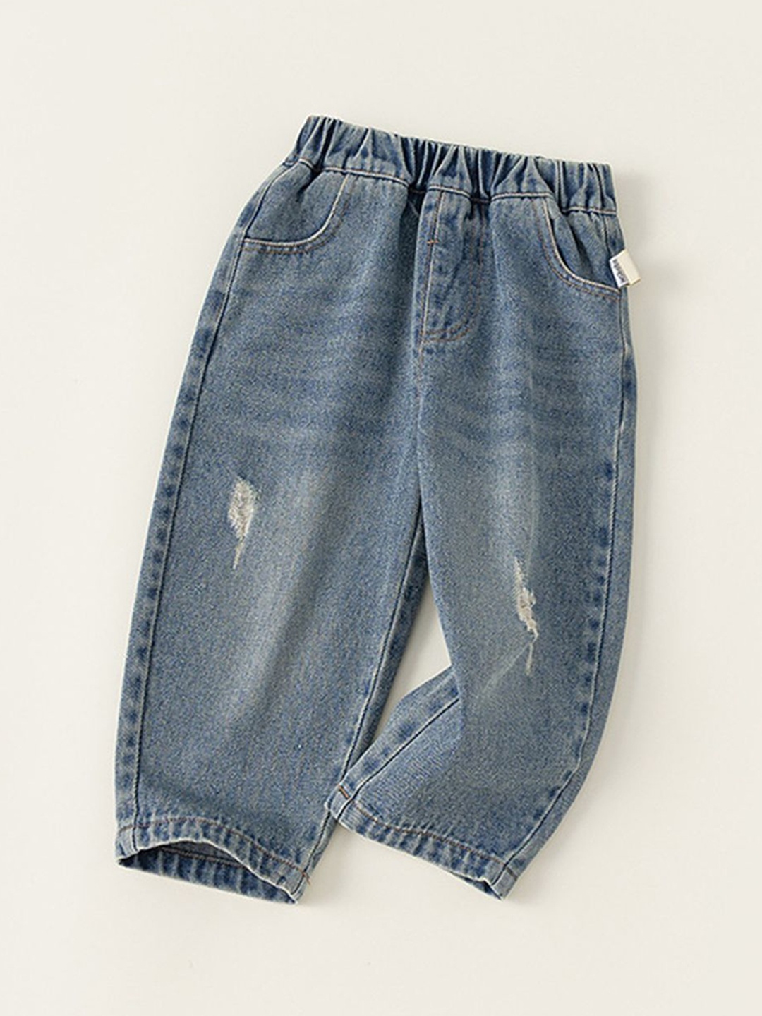 LULU & SKY Boys Cotton Comfort Wide Leg High-Rise Low Distress Heavy Fade Jeans, Blue
LULU & SKY Boys Cotton Comfort Wide Leg High-Rise Low Distress Heavy Fade Jeans, Blue