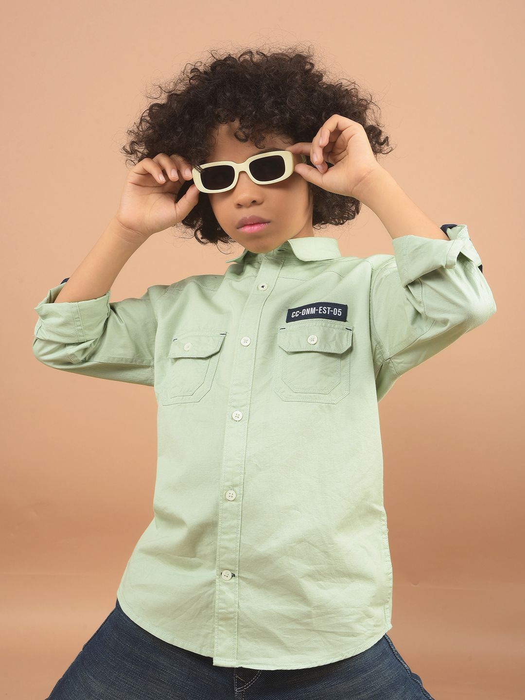 Crimsoune Club Boys Classic Spread Collar Solid Cotton Slim Fit Casual Shirt, Green
Crimsoune Club Boys Classic Spread Collar Solid Cotton Slim Fit Casual Shirt, Green