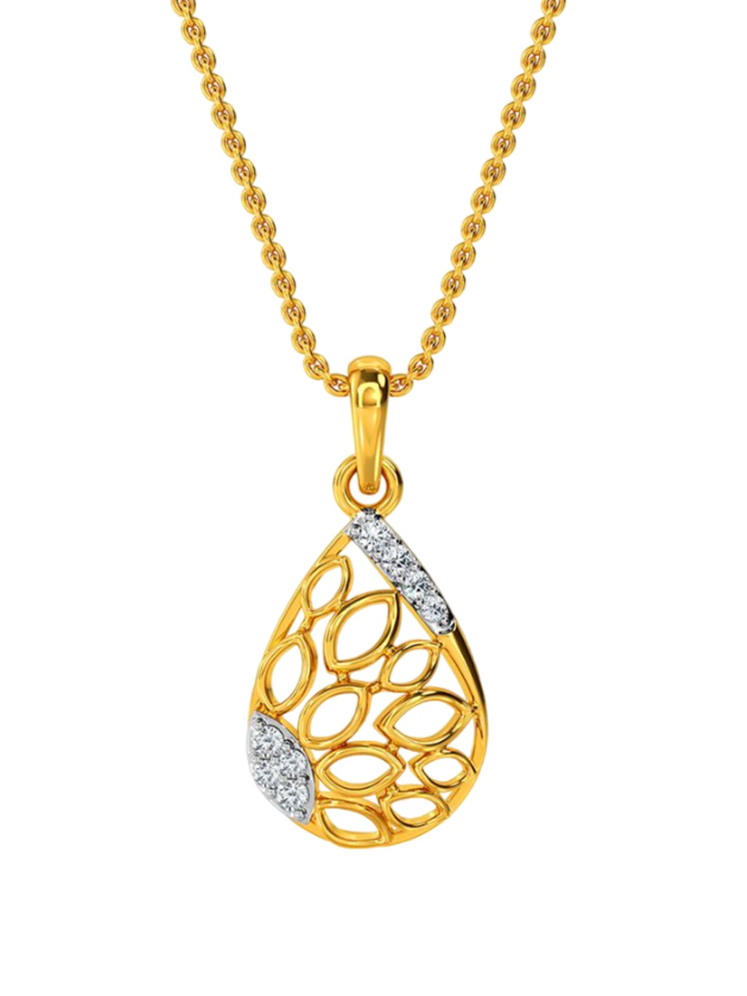 KISNA DIAMOND AND GOLD JEWELLERY 14KT Pendant Diamond Weight - 0.073 CT & 0.86gm
KISNA DIAMOND AND GOLD JEWELLERY 14KT Pendant Diamond Weight - 0.073 CT & 0.86gm
