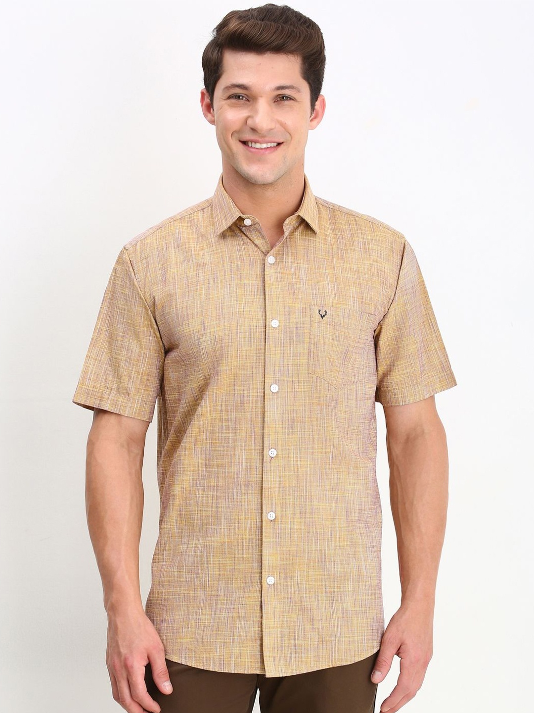 Allen Solly Men Spread Collar Abstract Printed Cotton Slim Fit Casual Shirt, Khaki
Allen Solly Men Spread Collar Abstract Printed Cotton Slim Fit Casual Shirt, Khaki