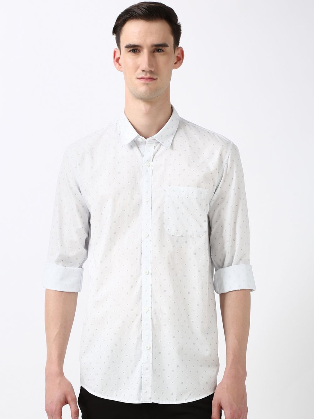 Peter England Casuals Men Spread Collar Micro Ditsy Printed Cotton Slim Fit Casual Shirt, White
Peter England Casuals Men Spread Collar Micro Ditsy Printed Cotton Slim Fit Casual Shirt, White