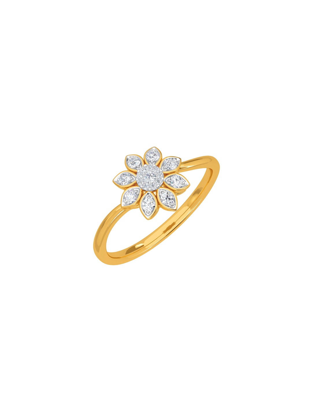 KISNA DIAMOND AND GOLD JEWELLERY Women 18KT Finger Ring Diamond 0.11 CT, Yellow
KISNA DIAMOND AND GOLD JEWELLERY Women 18KT Finger Ring Diamond 0.11 CT, Yellow