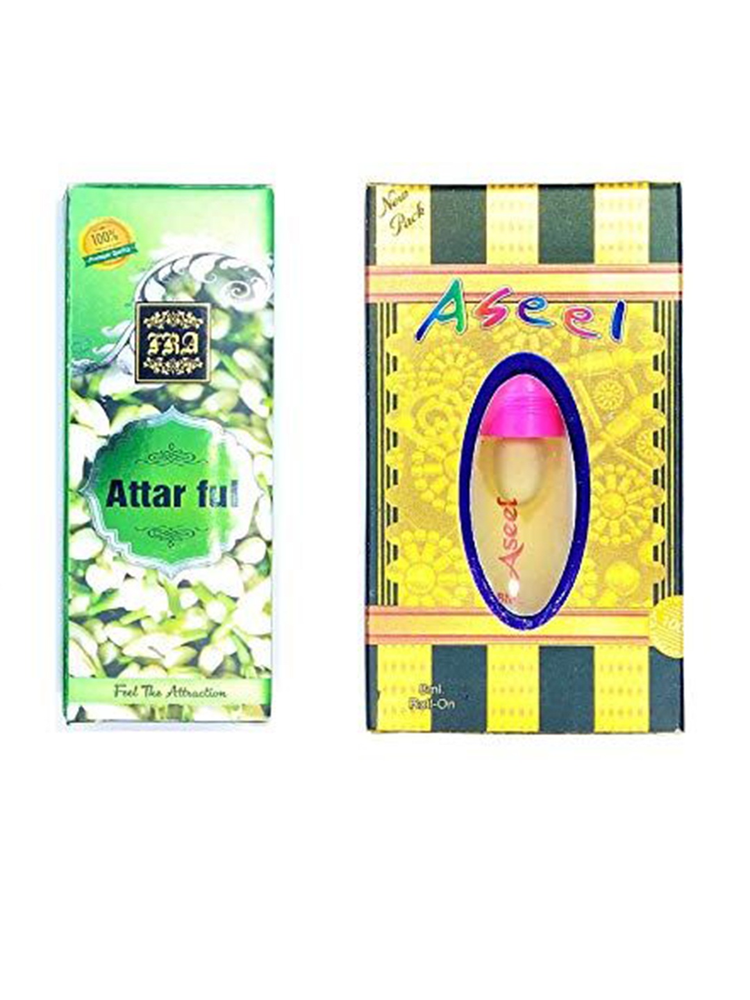 RAVIOUR LIFESTYLE Set Of 2 Full & Aseel Alcohol Free Roll On Attar - 8 ml Each, Transparent
RAVIOUR LIFESTYLE Set Of 2 Full & Aseel Alcohol Free Roll On Attar - 8 ml Each, Transparent