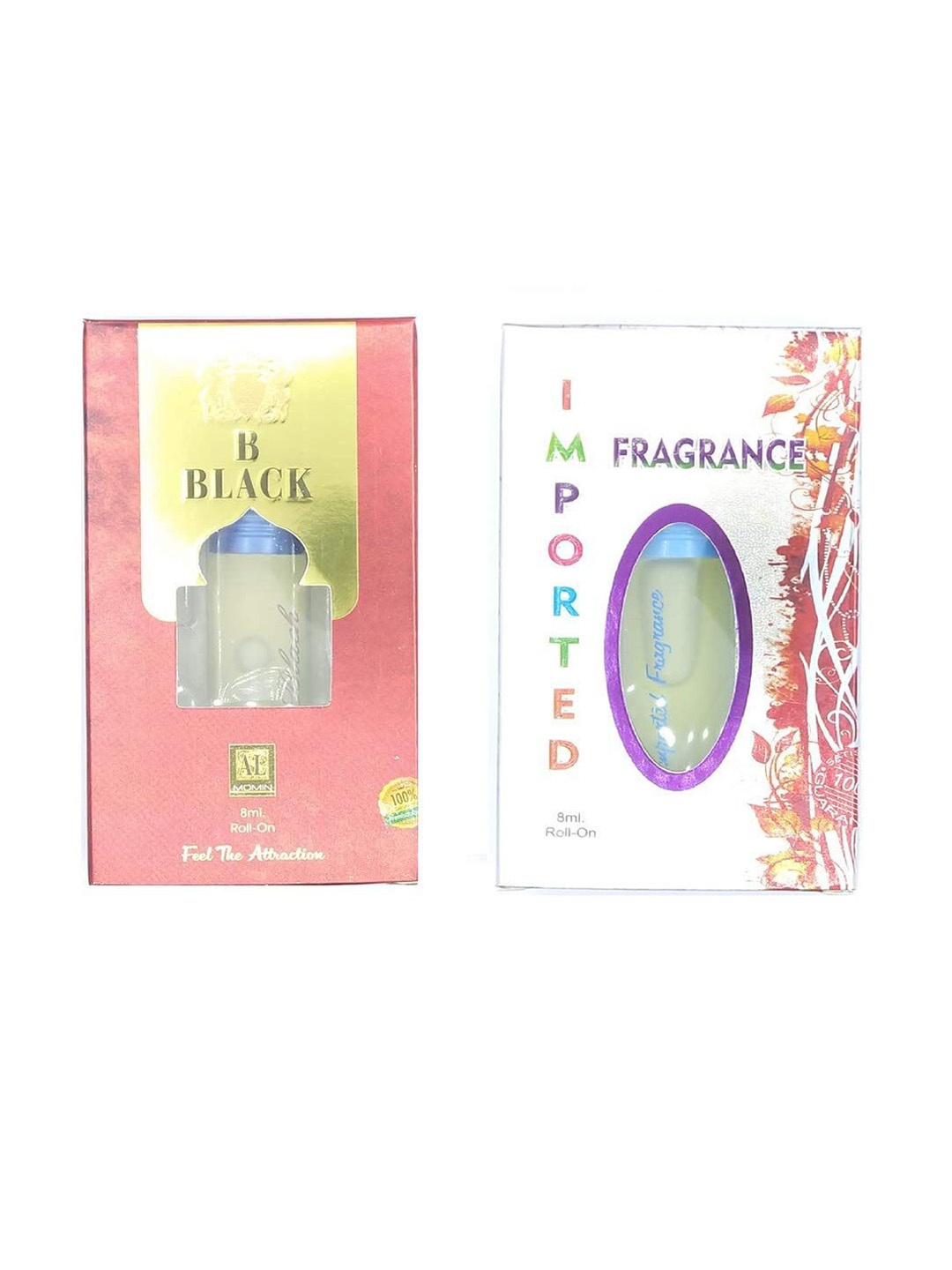 RAVIOUR LIFESTYLE Feel The Attraction Set Of 2 B Black & Imported Attar - 8 ml Each, Transparent
RAVIOUR LIFESTYLE Feel The Attraction Set Of 2 B Black & Imported Attar - 8 ml Each, Transparent