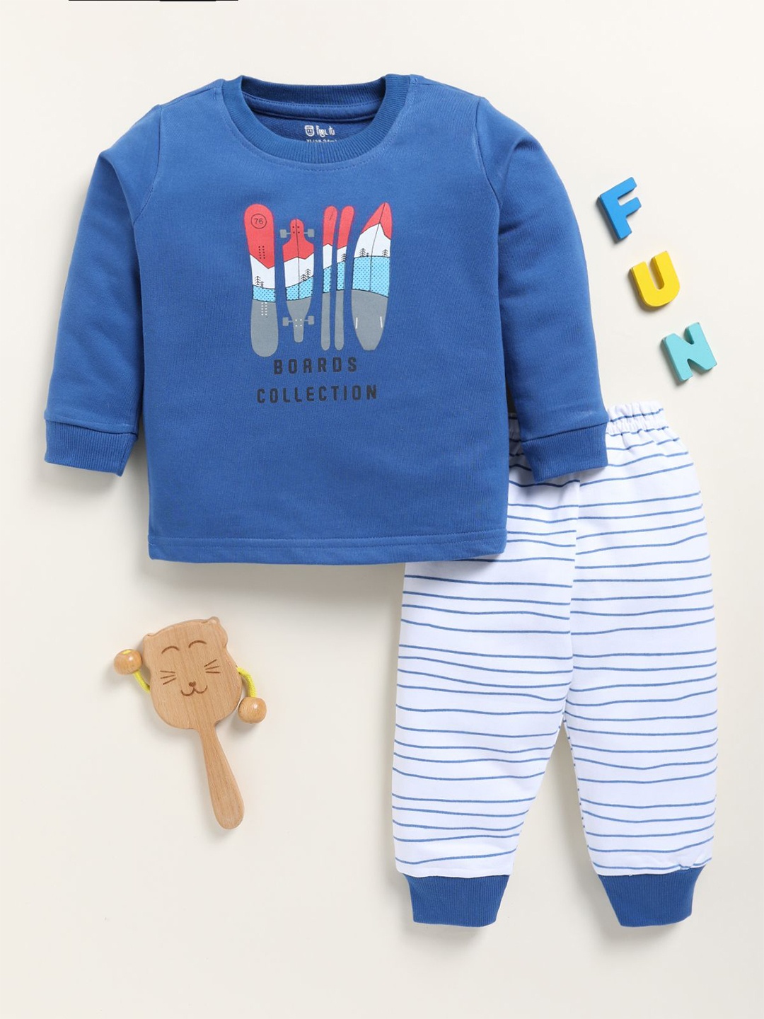 Redden Kids Printed Round Neck Long Sleeves Pure Cotton T-Shirt With Jogger, Blue
Redden Kids Printed Round Neck Long Sleeves Pure Cotton T-Shirt With Jogger, Blue