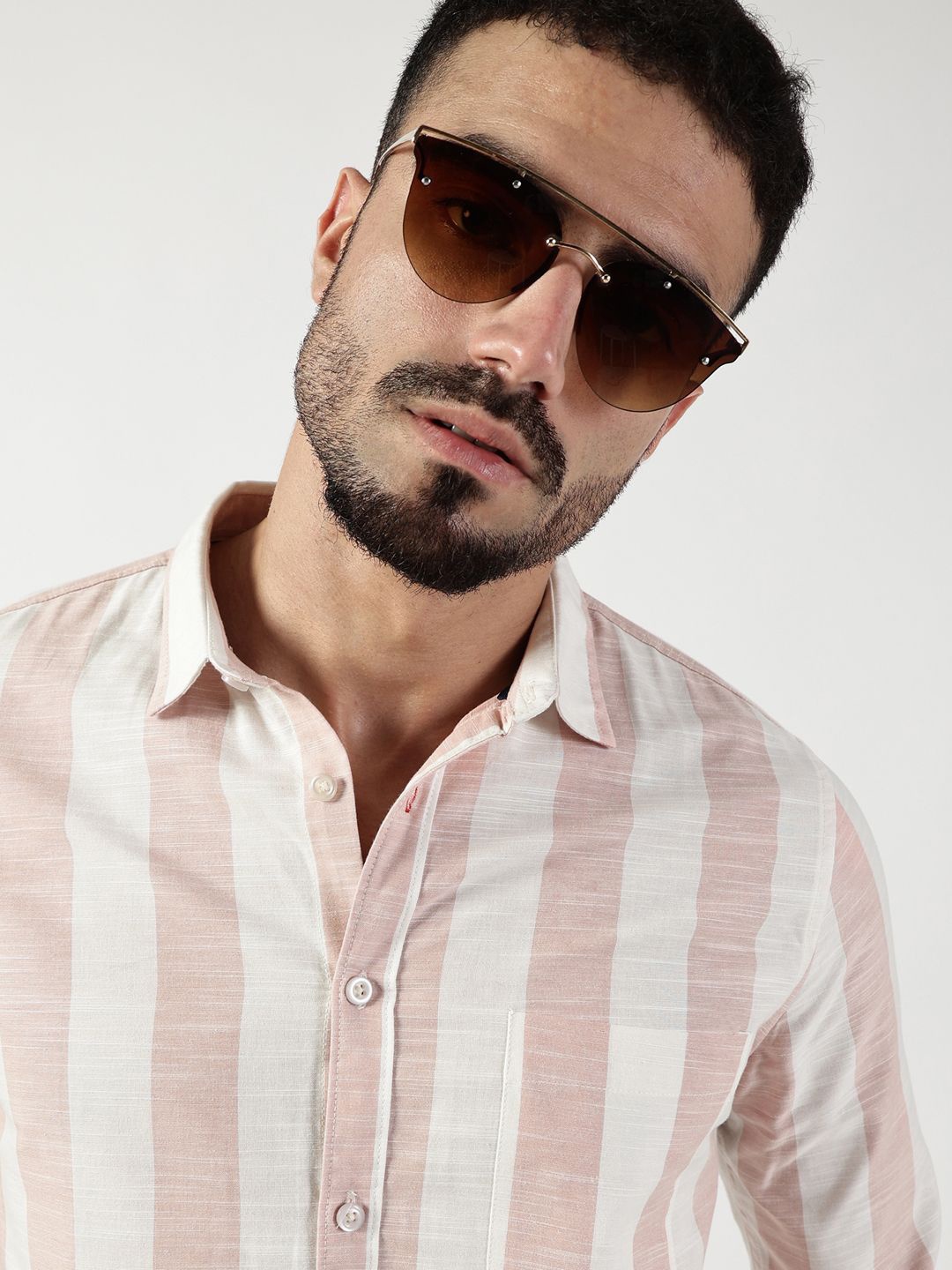 Thomas Scott Men Premium Spread Collar Vertical Striped Cotton Slim Fit Casual Shirt, Pink
Thomas Scott Men Premium Spread Collar Vertical Striped Cotton Slim Fit Casual Shirt, Pink