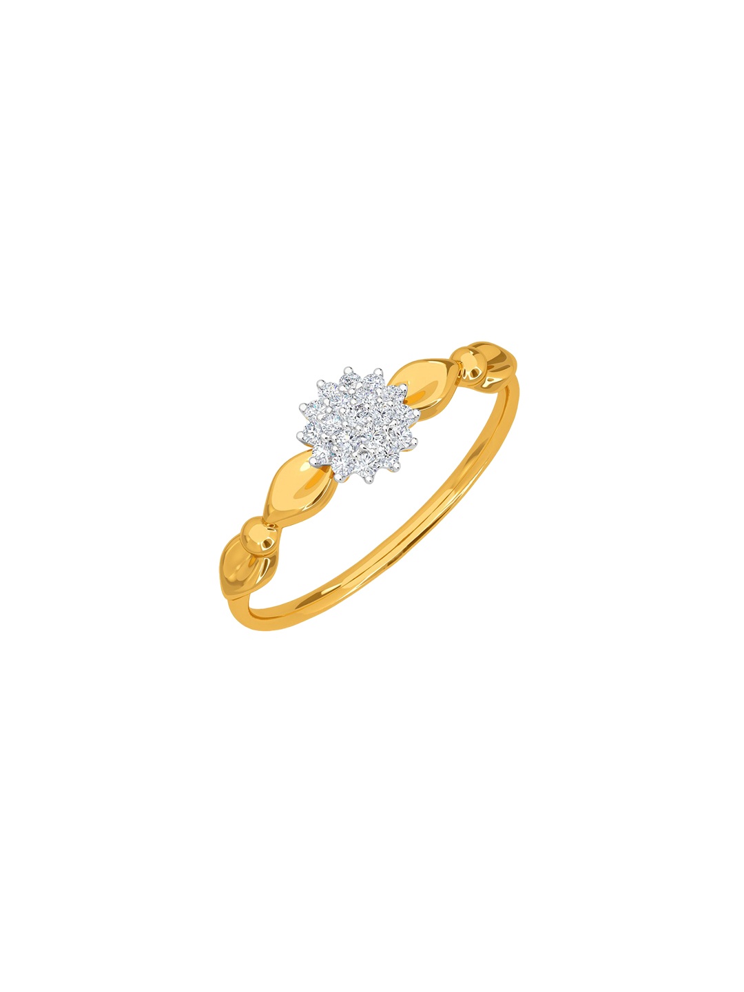 KISNA DIAMOND AND GOLD JEWELLERY Women 14KT Gold & Diamond Finger Ring 1.15g, Yellow
KISNA DIAMOND AND GOLD JEWELLERY Women 14KT Gold & Diamond Finger Ring 1.15g, Yellow