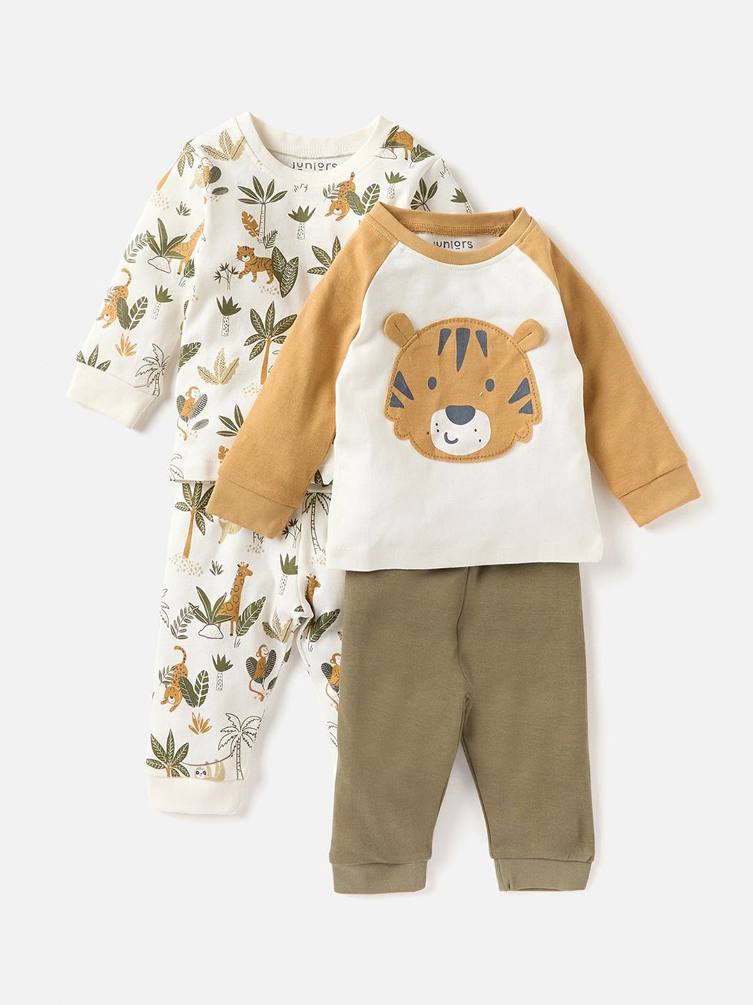 Juniors by Babyshop Boys Set Of 2 Pure Cotton Printed Long Sleeves Night Suits, White
Juniors by Babyshop Boys Set Of 2 Pure Cotton Printed Long Sleeves Night Suits, White