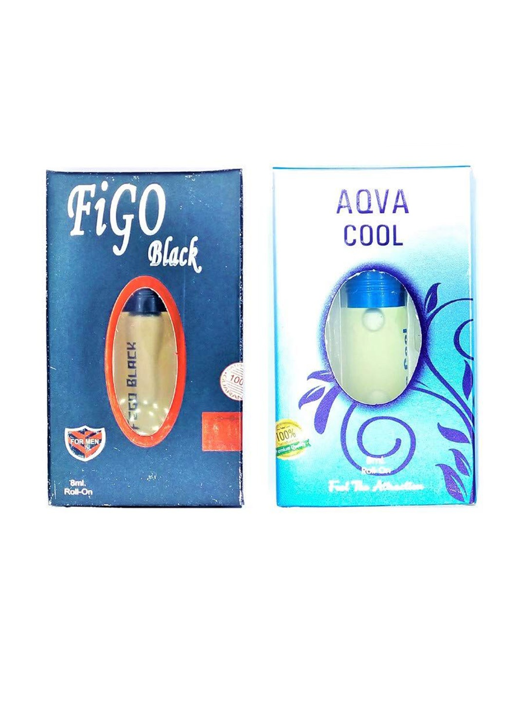 RAVIOUR LIFESTYLE Set Of 2 Aqua Cool & Figo Black Roll on Attar - 8 ml Each, Transparent
RAVIOUR LIFESTYLE Set Of 2 Aqua Cool & Figo Black Roll on Attar - 8 ml Each, Transparent